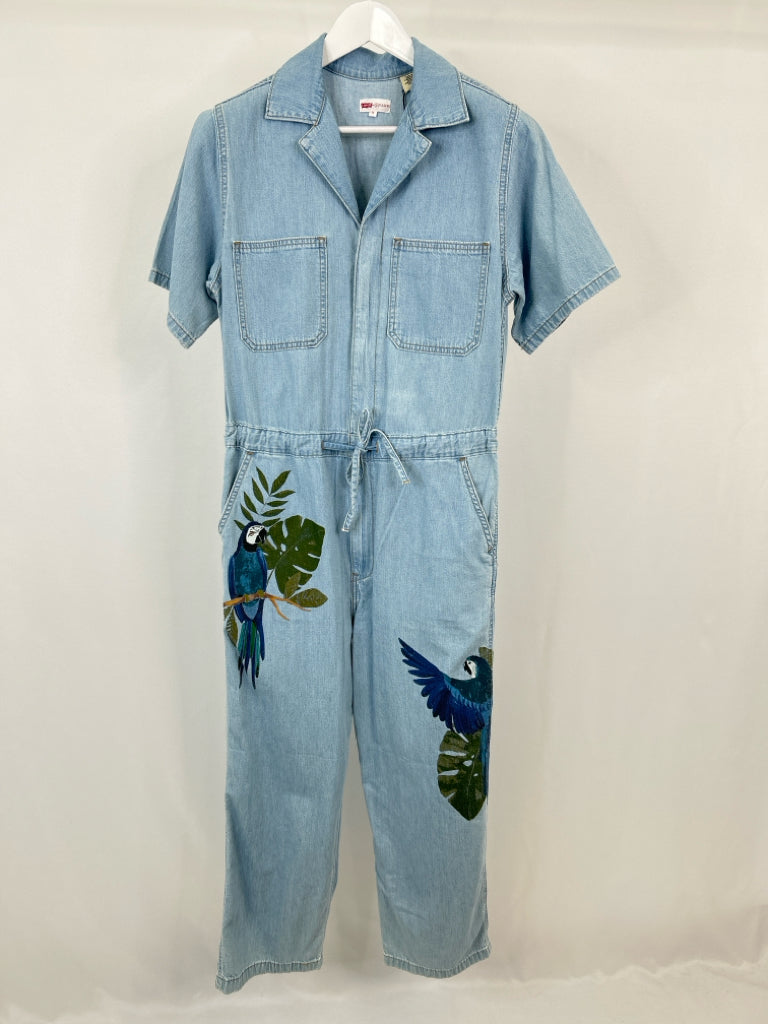 LEVI'S x FARM RIO Size M BLUE DENIM Women's Jumpsuit