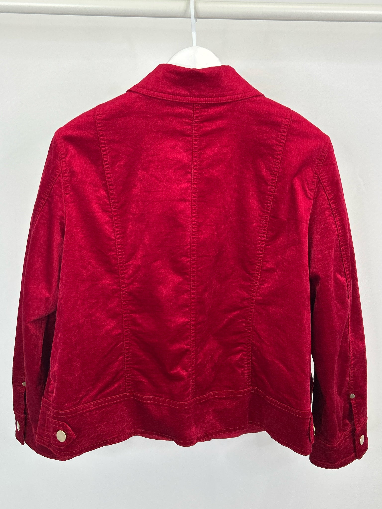 CHICO'S Size 16/18 Red Women Jacket