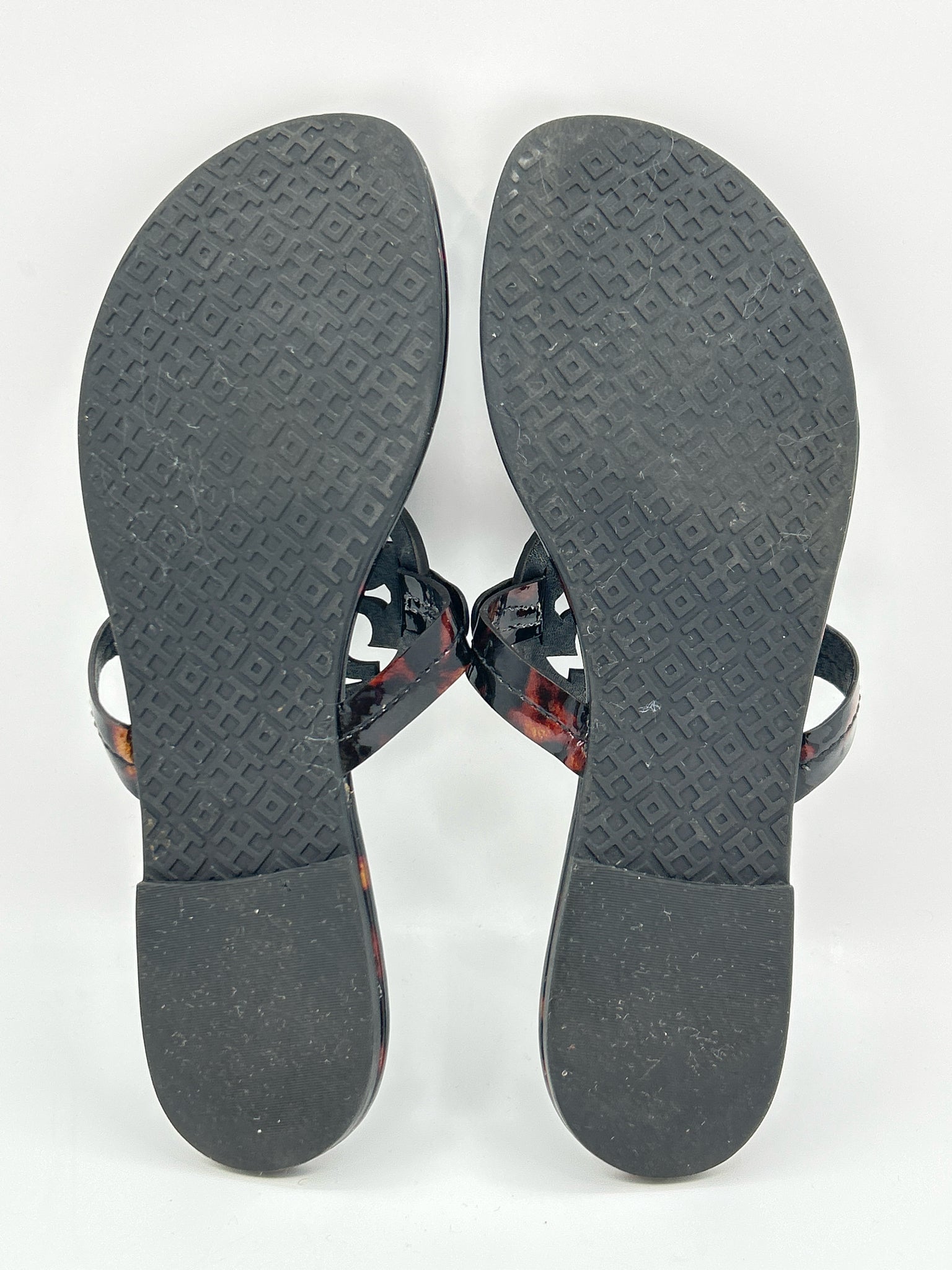 TORY BURCH Size 8M BROWN & BLACK Women Sandal