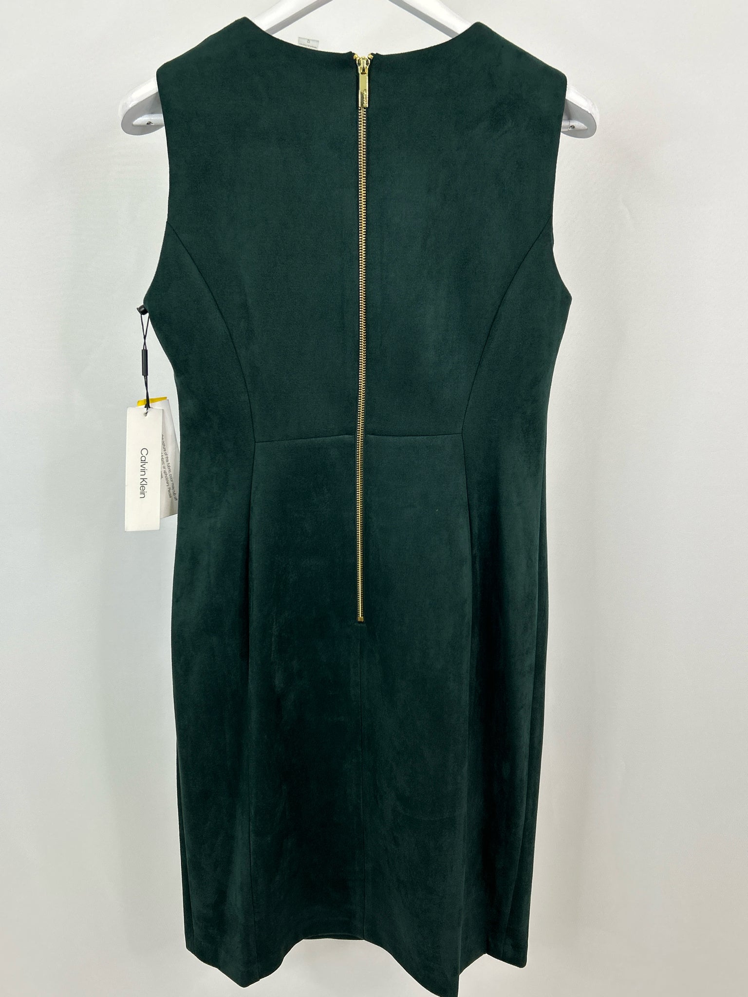 CALVIN KLEIN Size 12 Pine Green Women Dress NWT