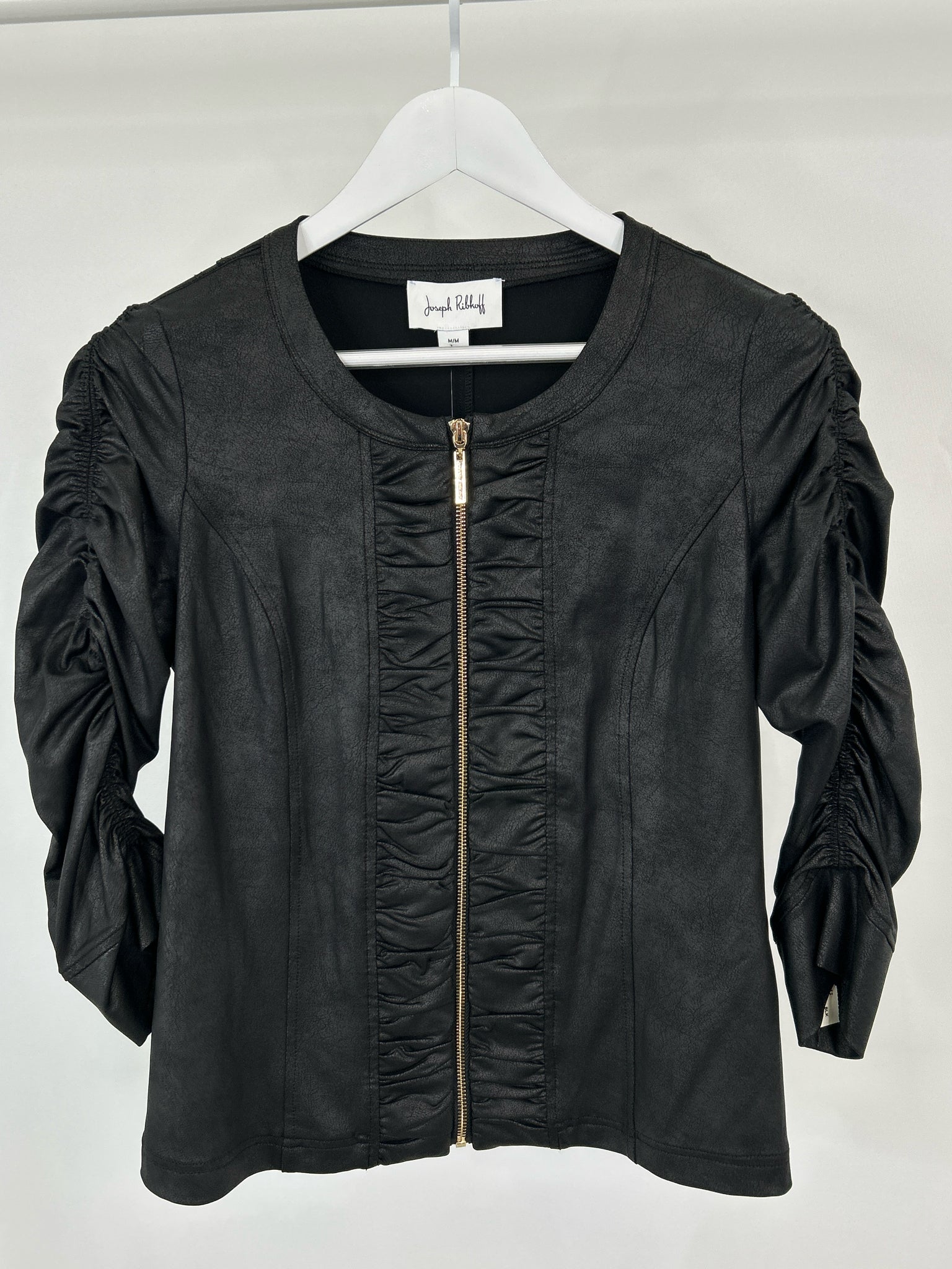 JOSEPH RIBKOFF Size M Black Women Jacket