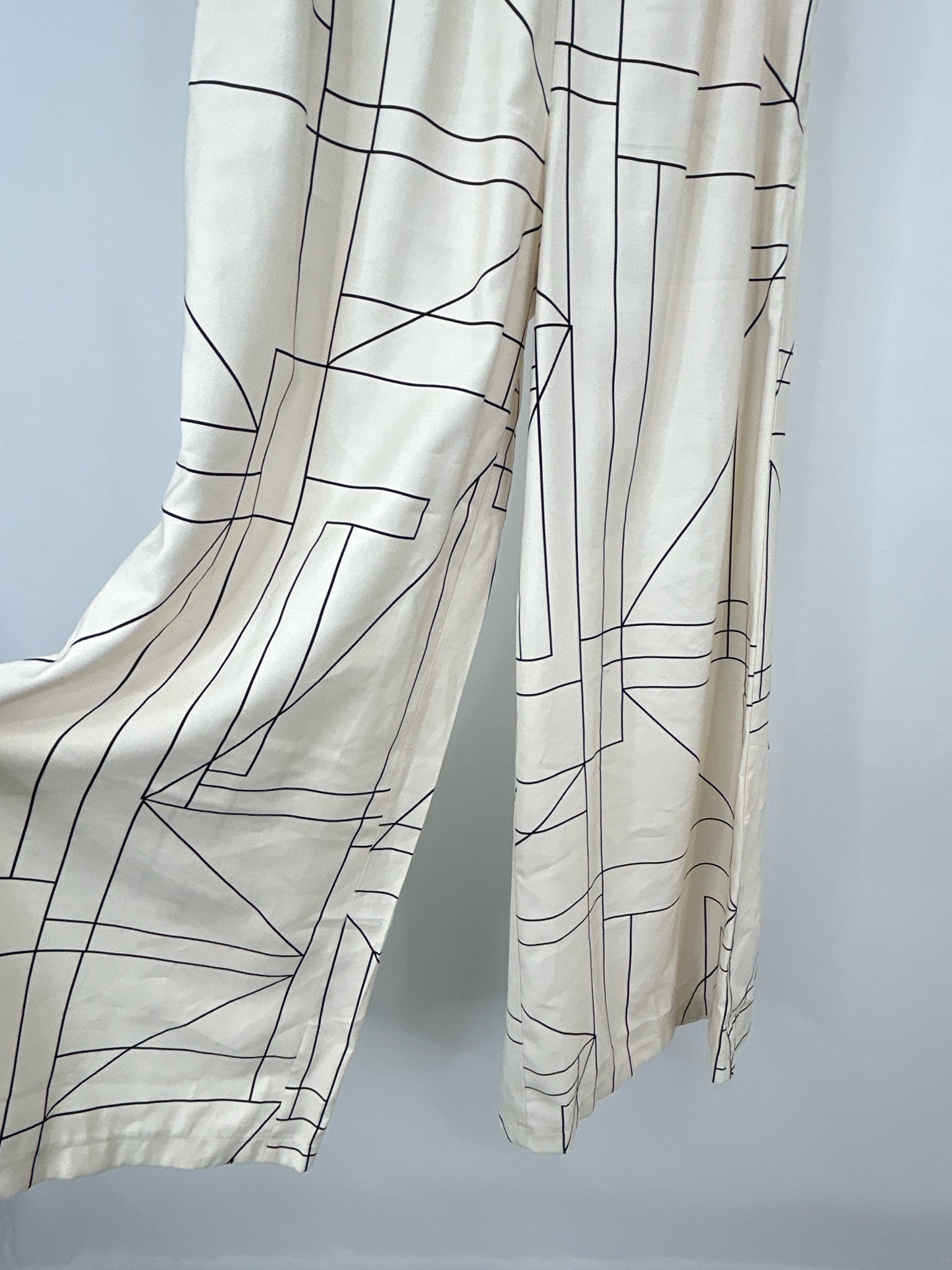 BENAAR Los Angeles Size M Cream Print Women Pants