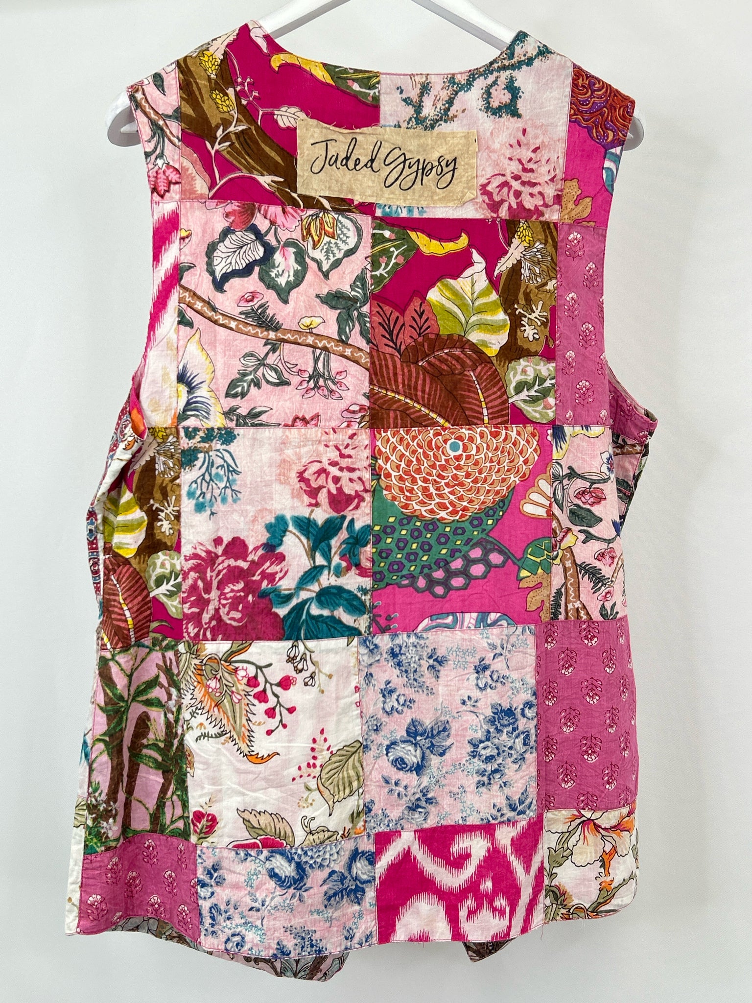 JADED GYPSY Size One Size Pink Print Women Vest