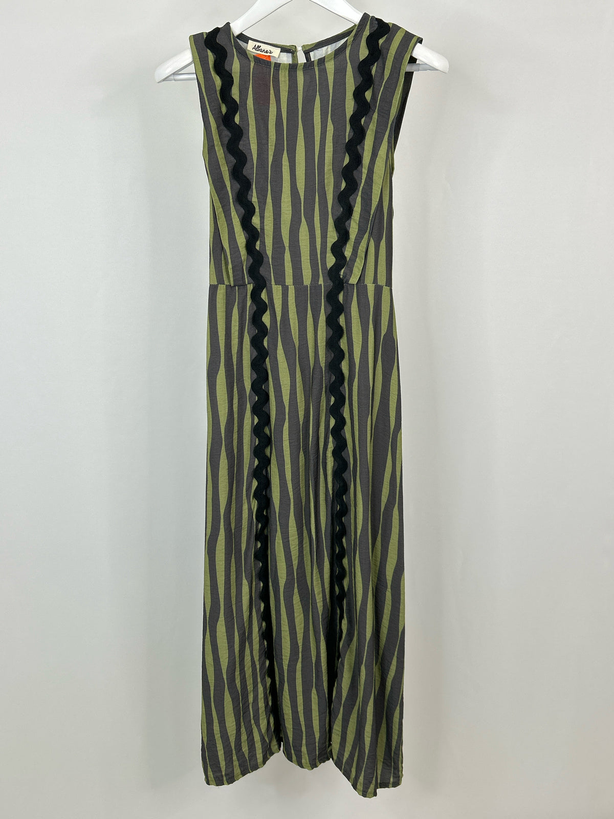 Albano's Size S GREEN AND BLACK Women Dress
