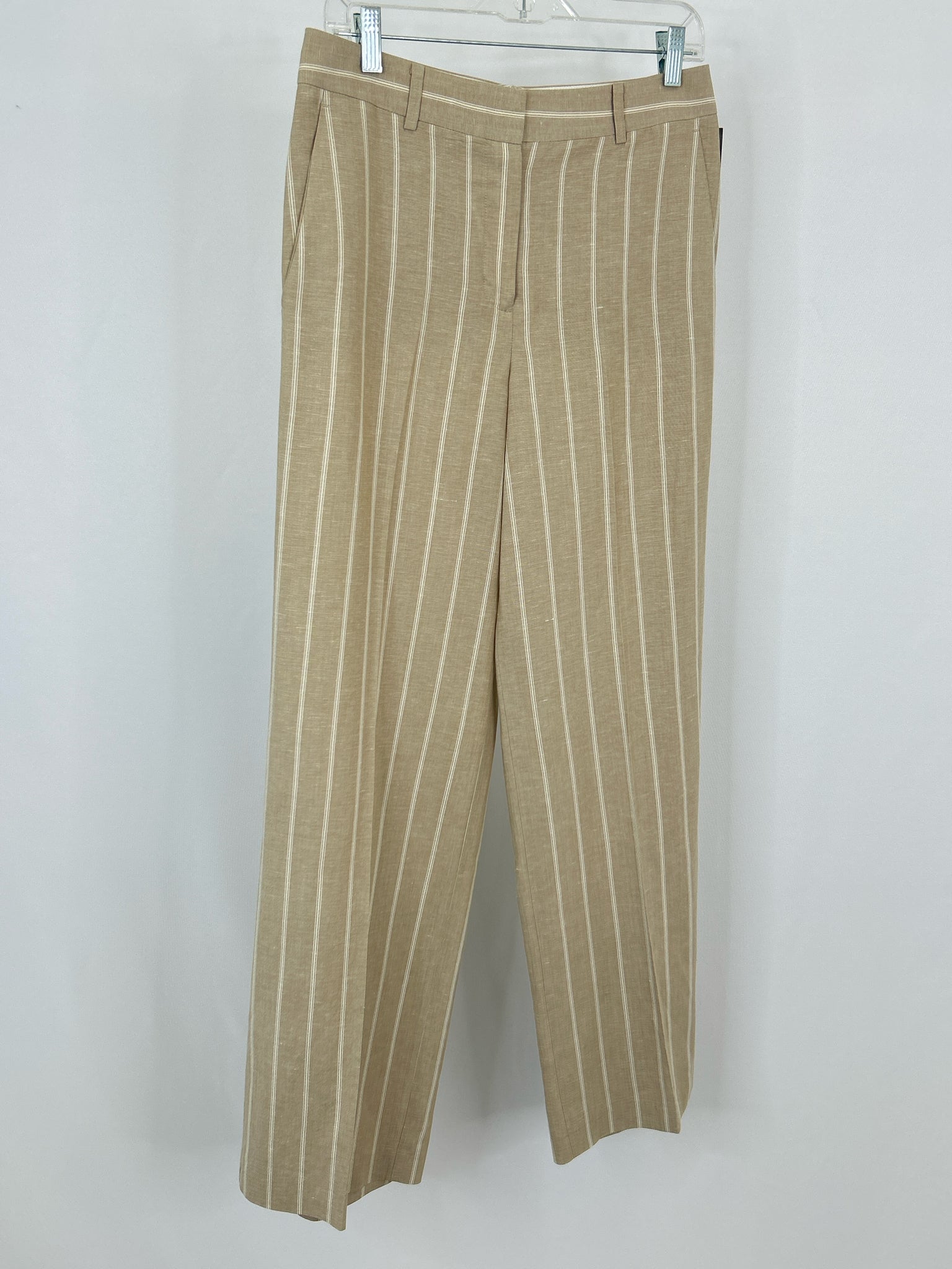 ANN TAYLOR Size 4 Beige & White Women Pants