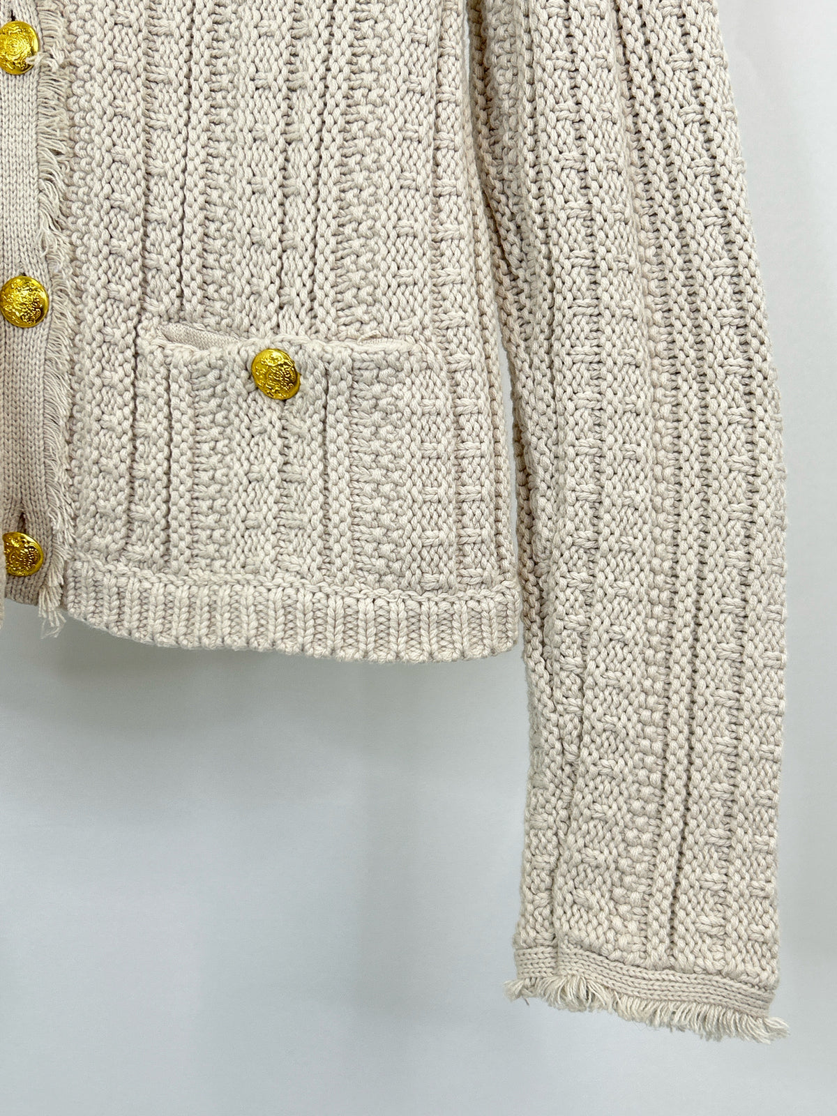 TAHARI Size XS Cream Women Cardigan