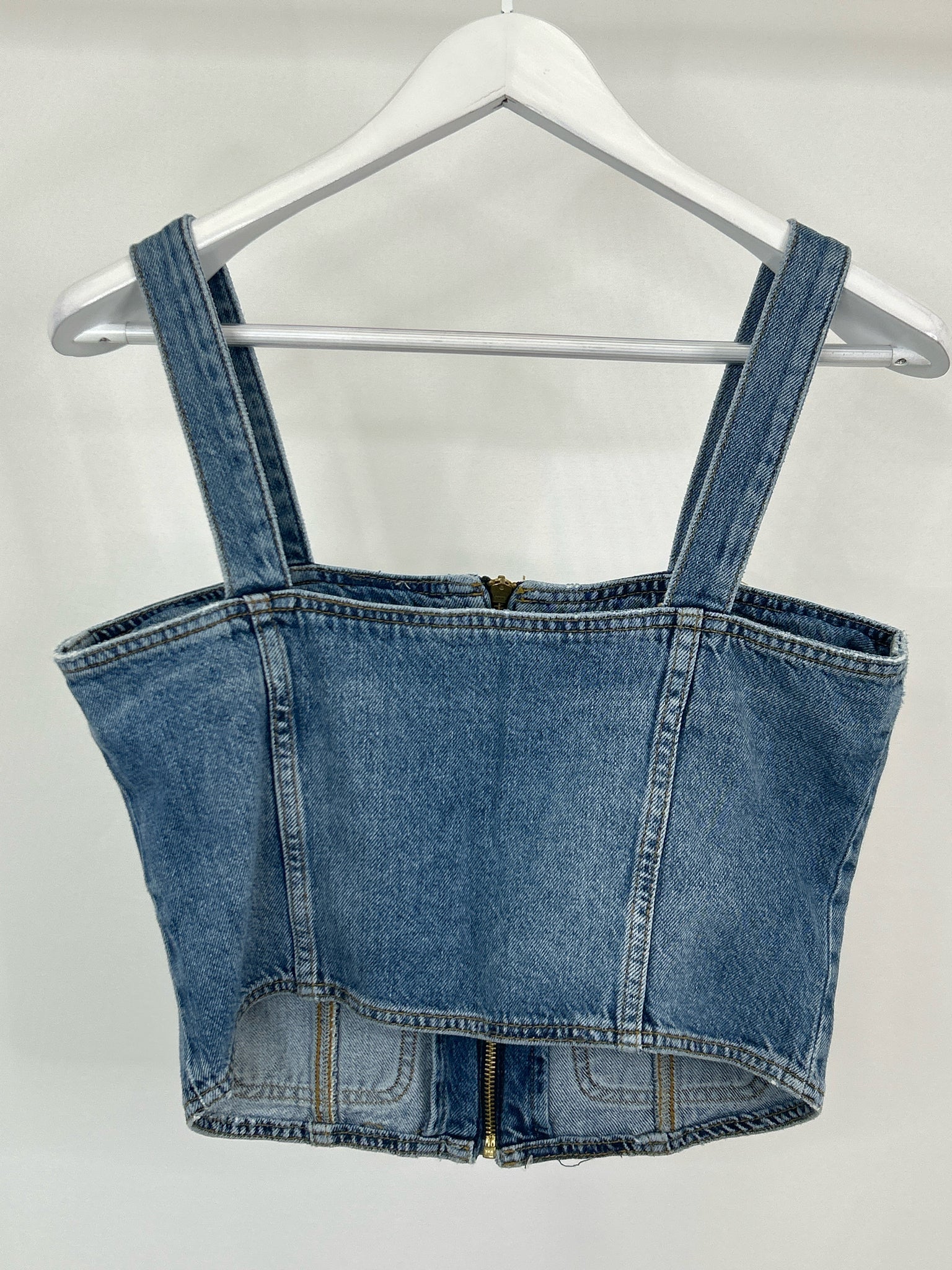 LIU JO Size 10 BLUE DENIM Women Tank Top