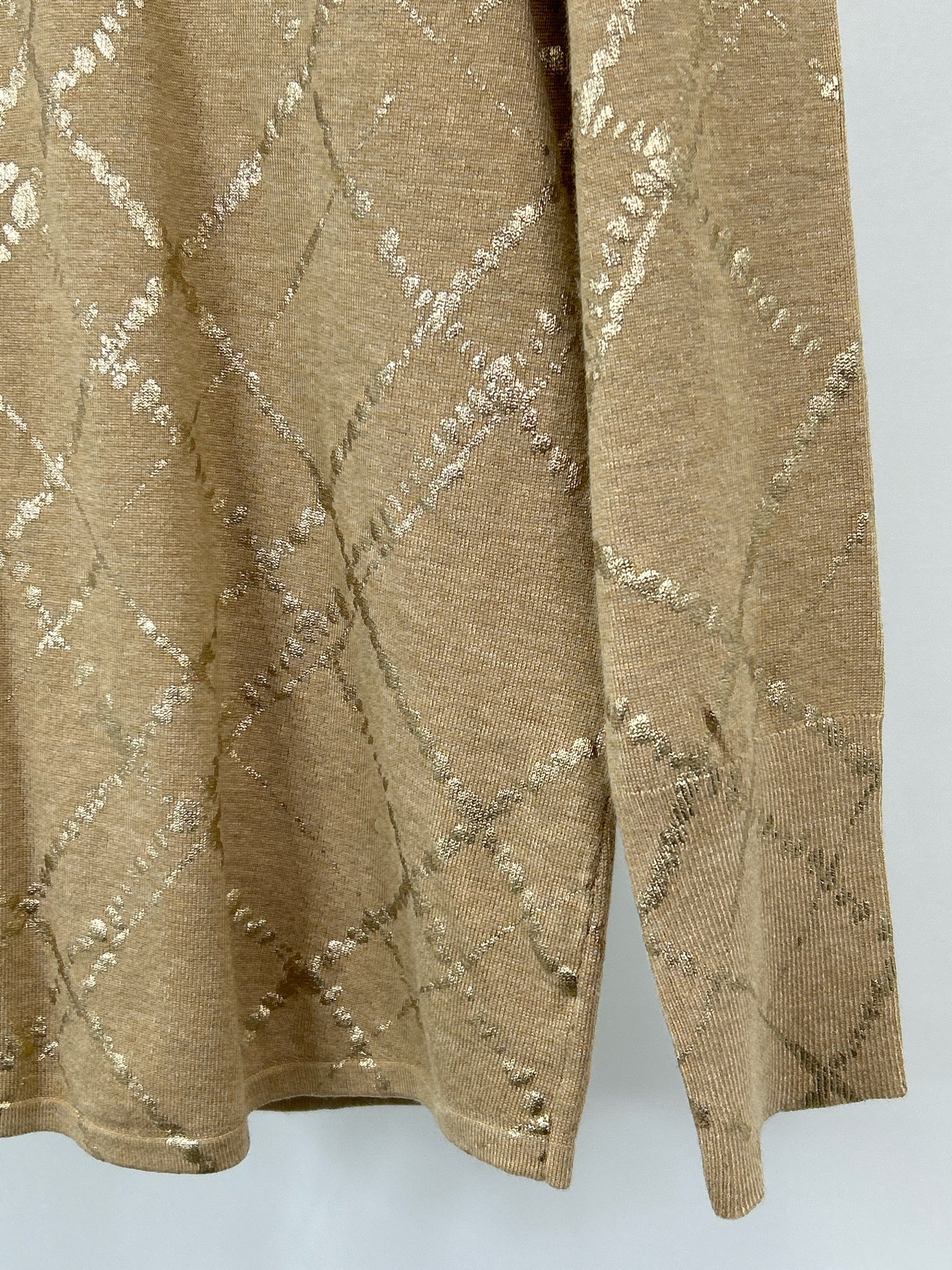 CHICO'S Size L Camel Women Sweater