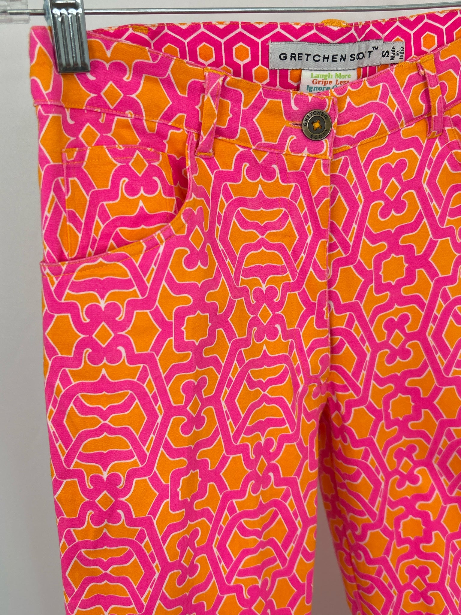 GRETCHEN SCOTT Size S Pink and Orange Women Pants