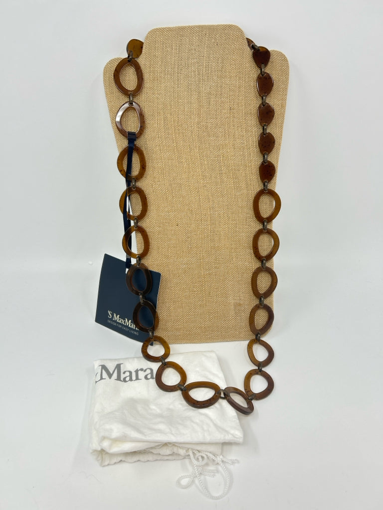 MaxMara Women Brown Necklace NWT