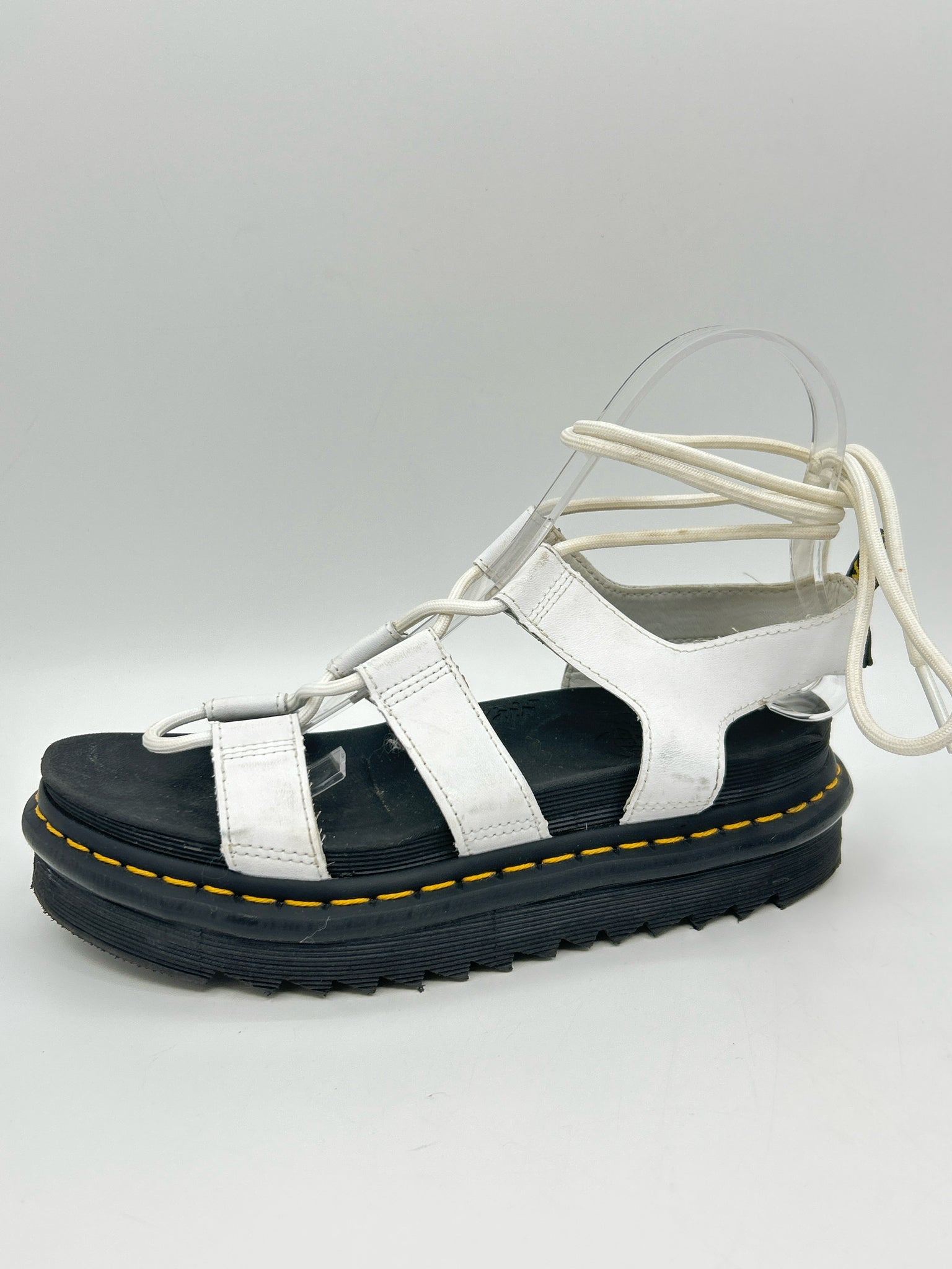 DR. MARTENS Size 7 White and black Women Sandal