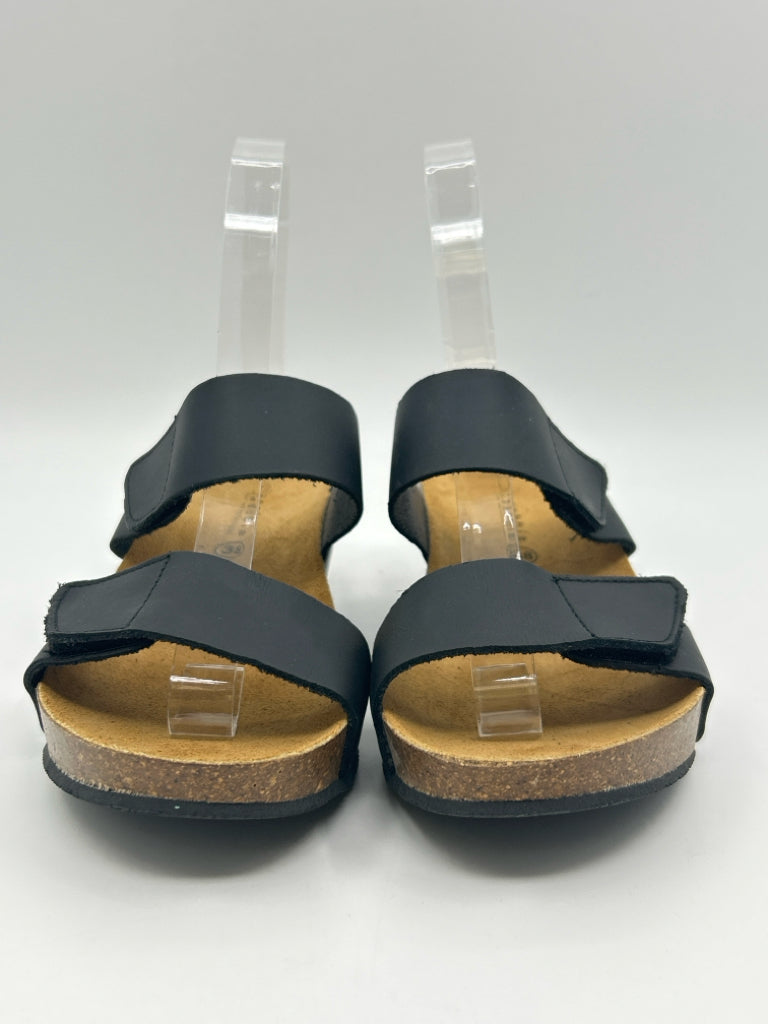 LOLA SABBIA Size 38 Black Sandal