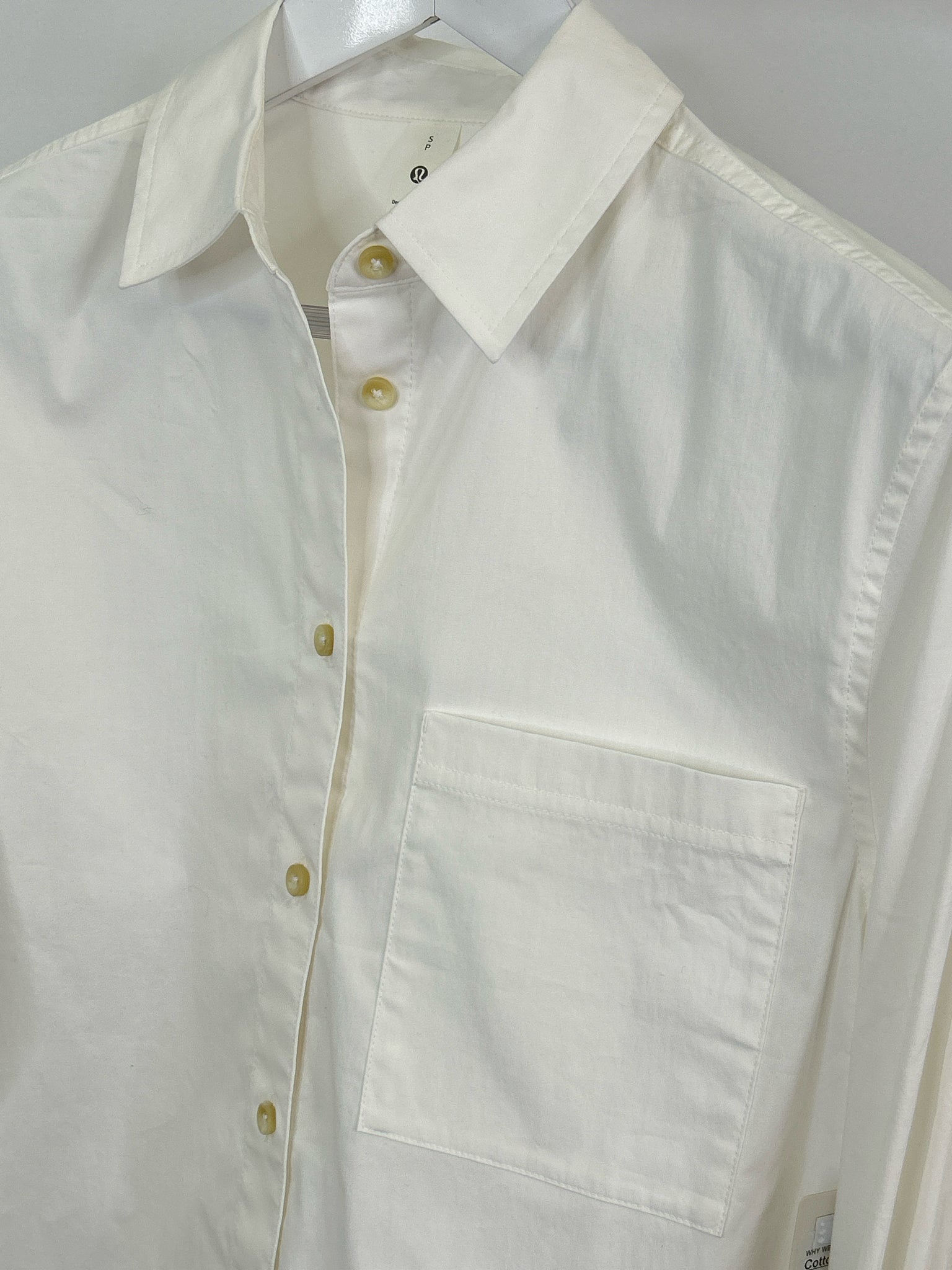 LULULEMON Size S White Women Shirt NWT