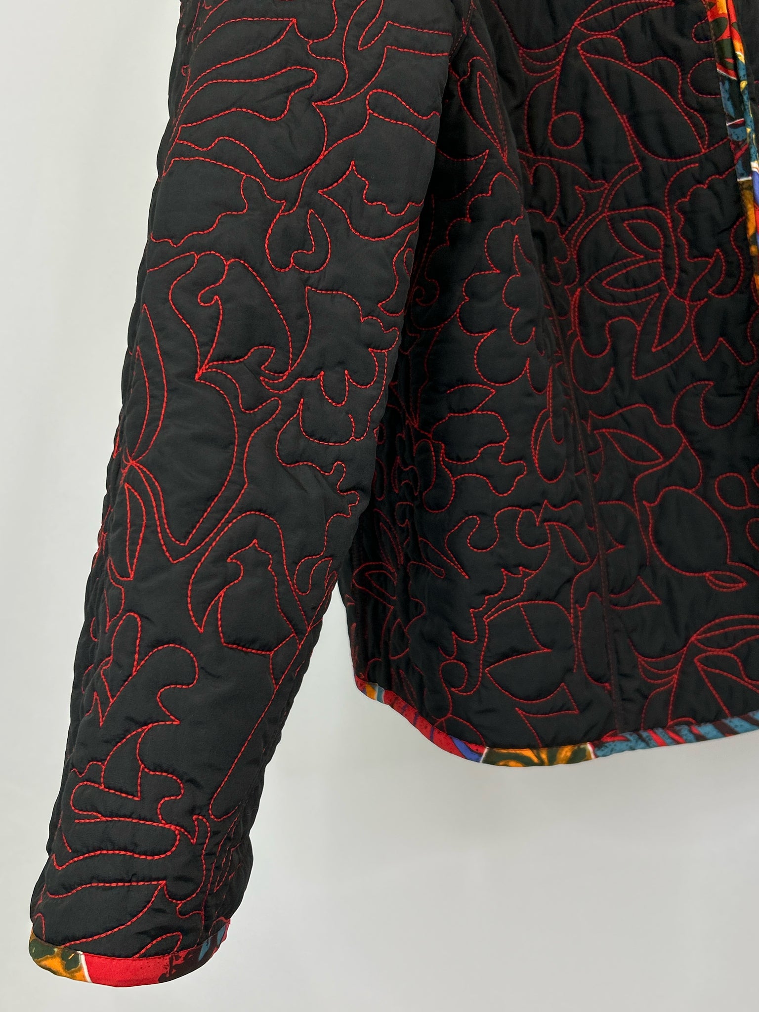 CHICO'S Size 20/22 Multi-Color Reversible Women Jacket