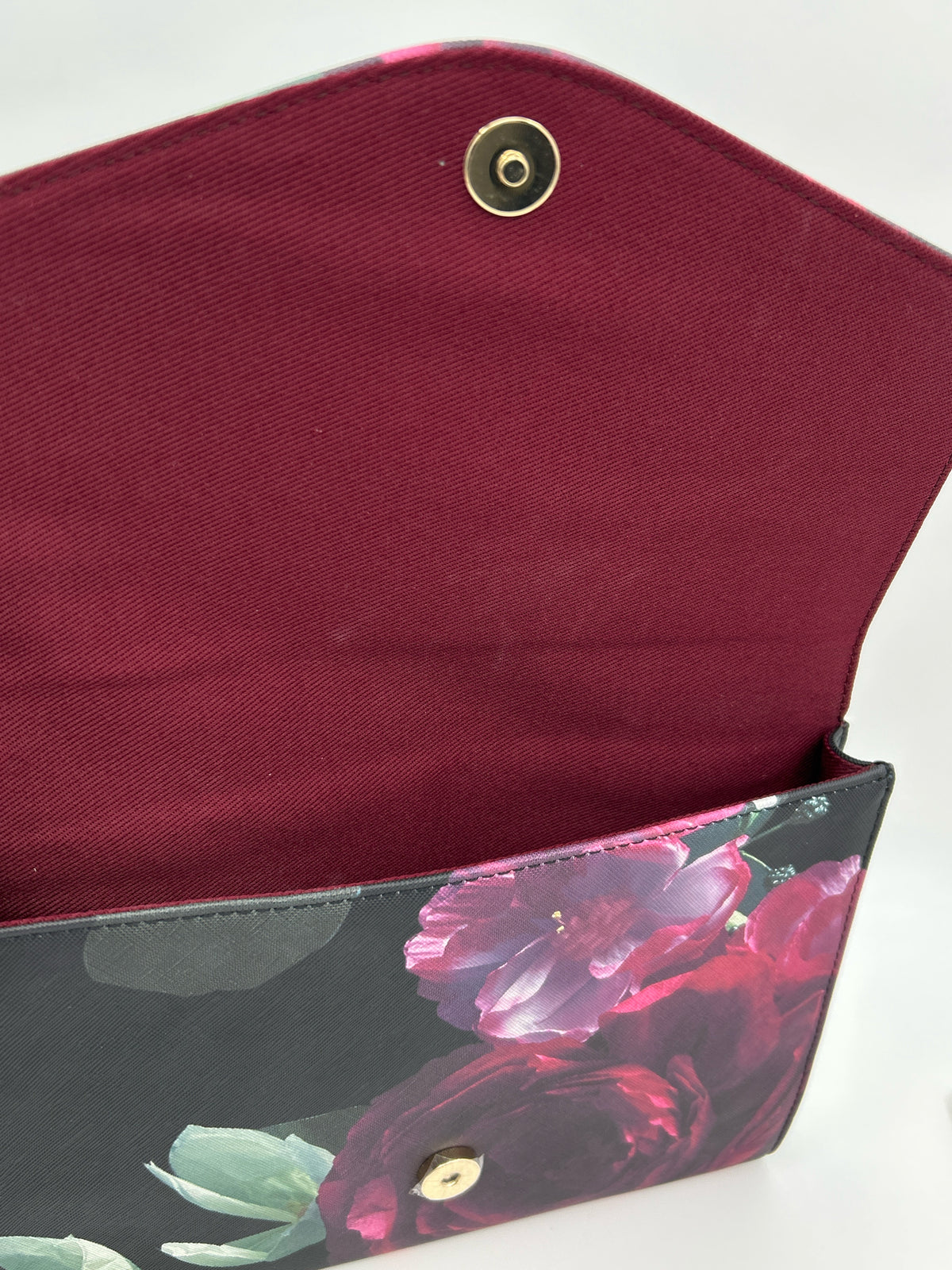 TED BAKER Black Floral Women Clutch