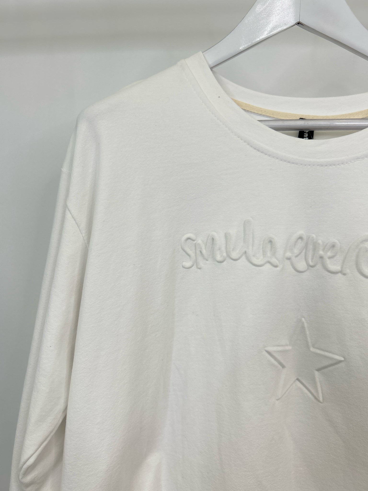 VENTI6 Size L White Women Sweatshirt