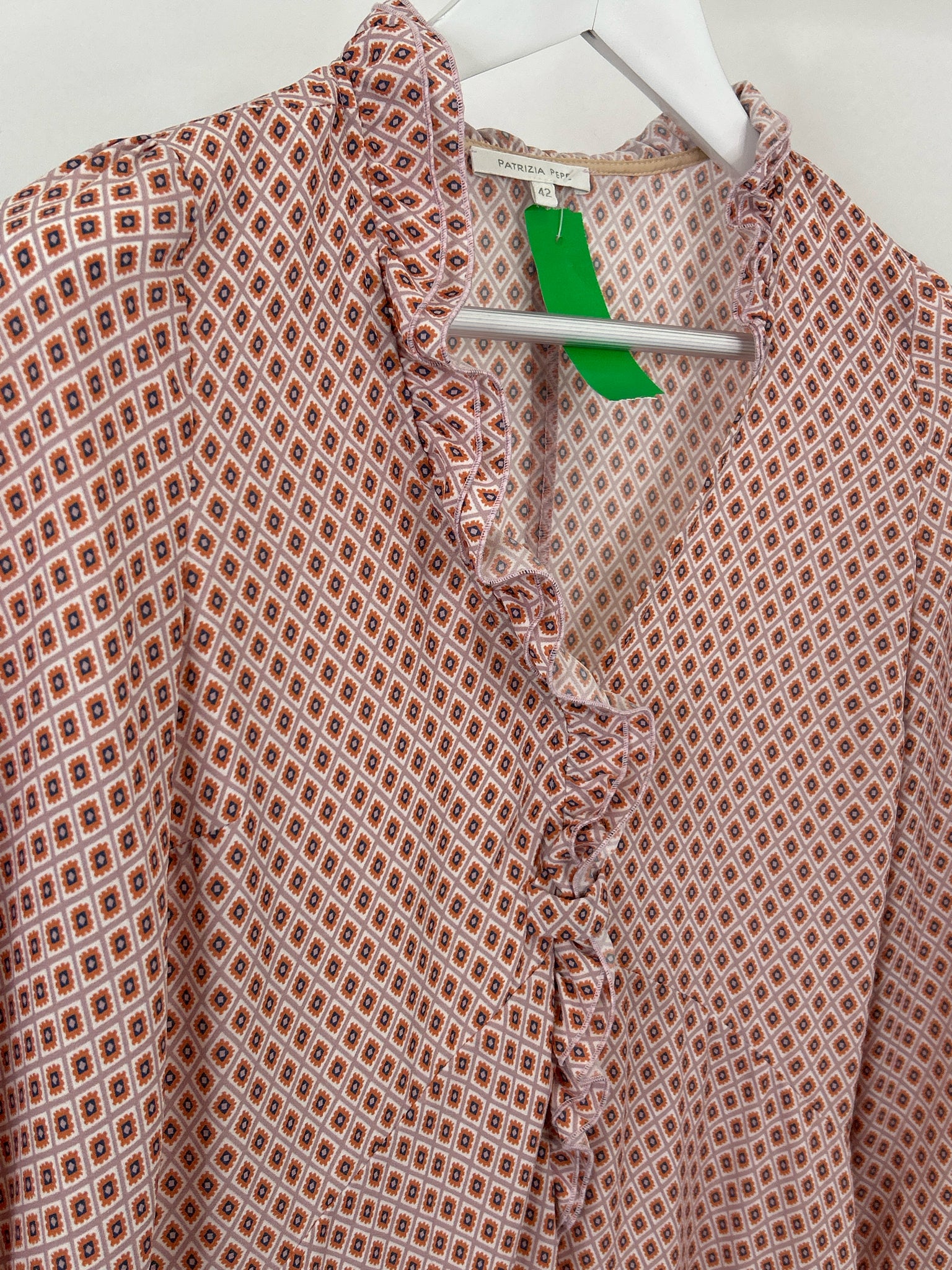 PATRIZIA PEPE Size 42 Pink Print Women Dress