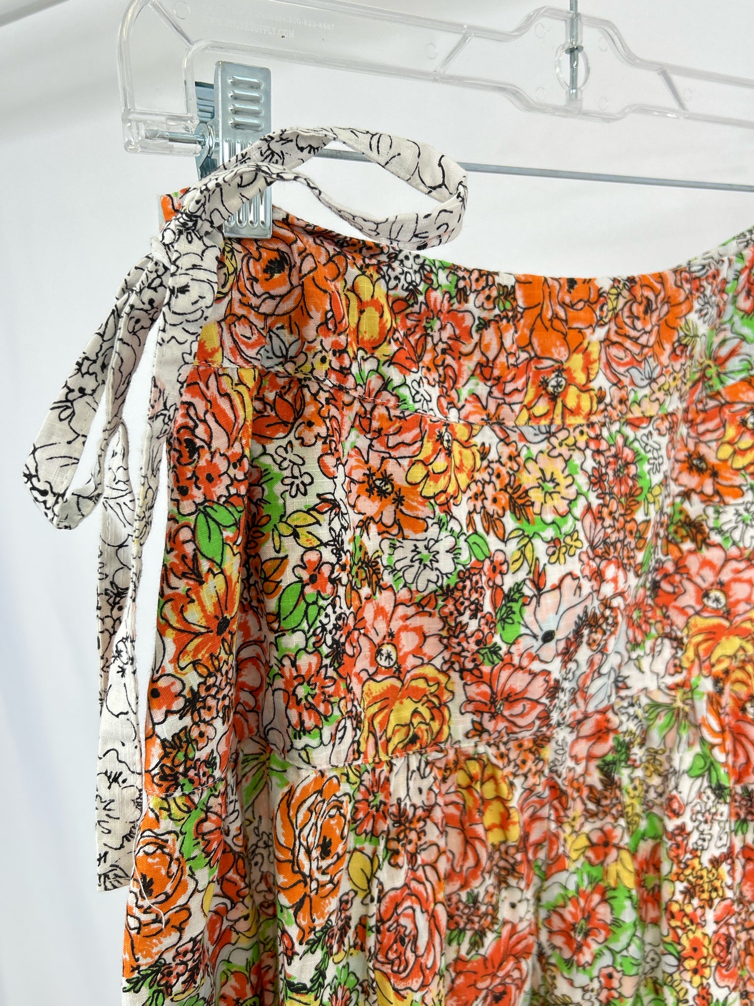 FREE PEOPLE Size S ORANGE FLORAL Women Pants