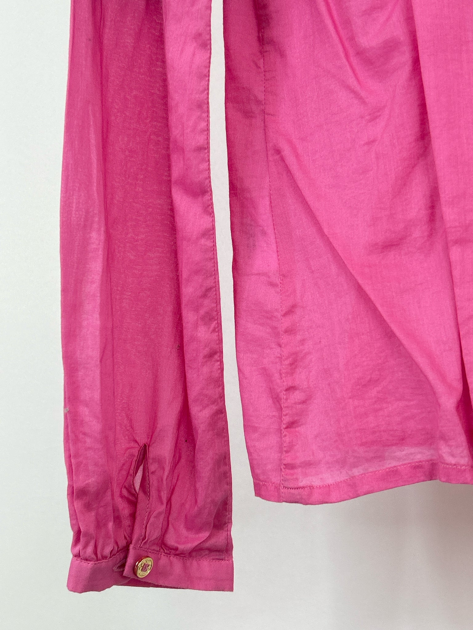 TORY BURCH Size 8 Pink and Brown Women Top