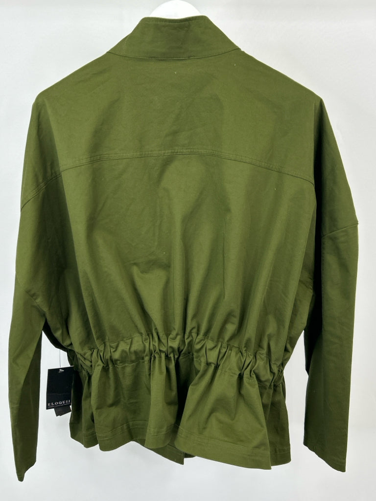 ELOQUII Women Size 24 OLIVE Jacket