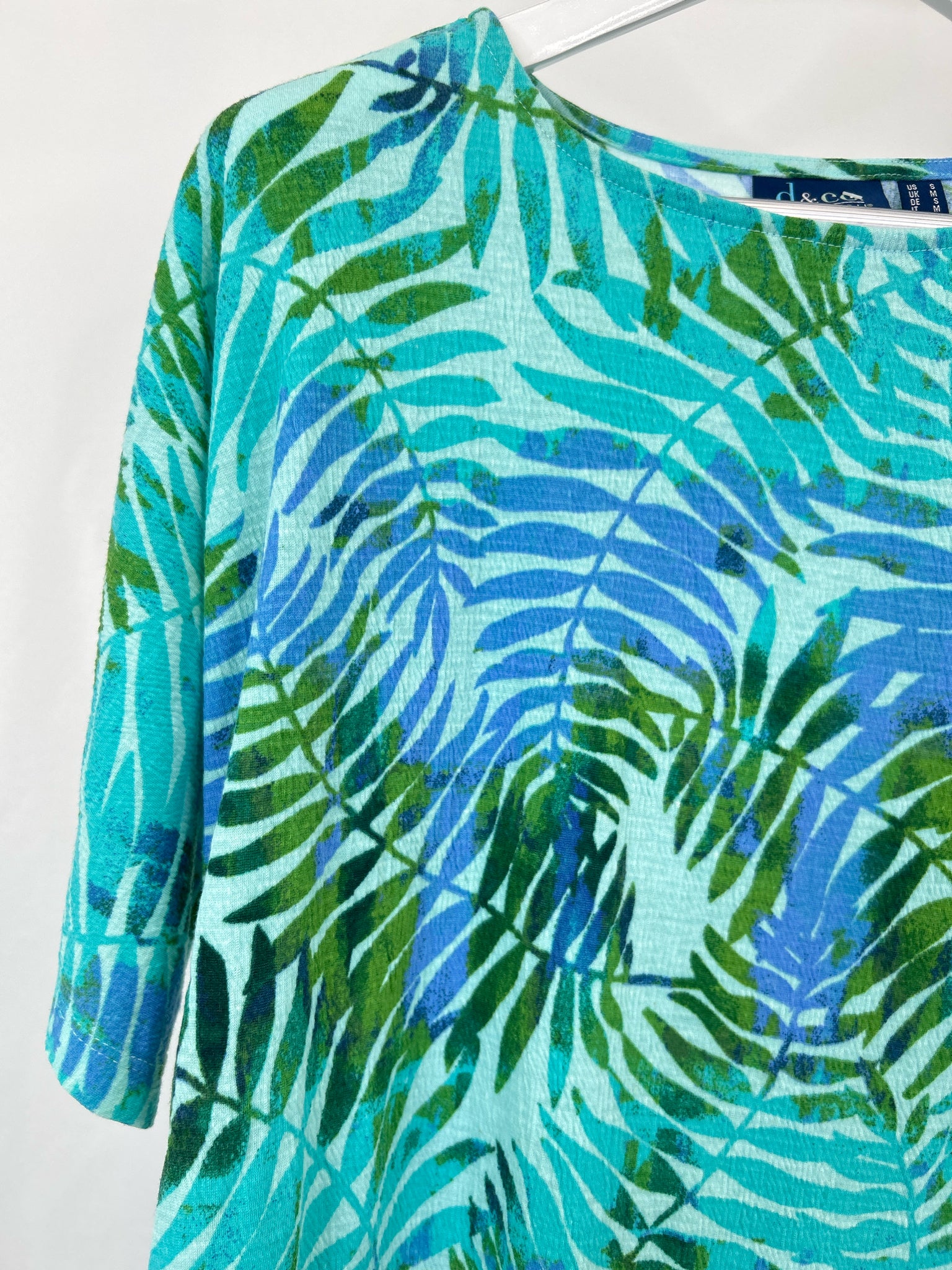 D&CO Size S TEAL AND BLUE Women 2-piece Set