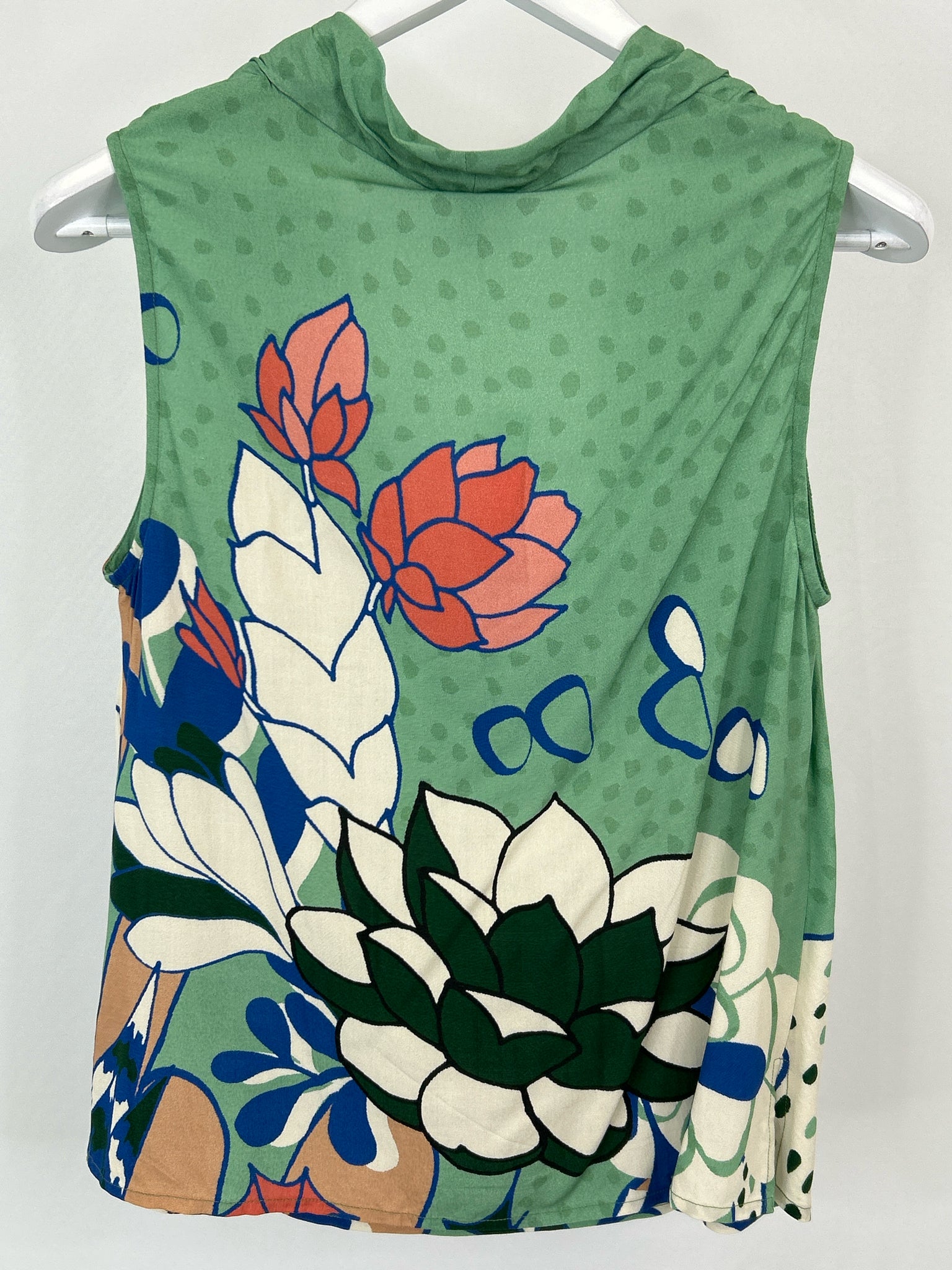 BLANK LONDON NWT Size M Green Print Women Top