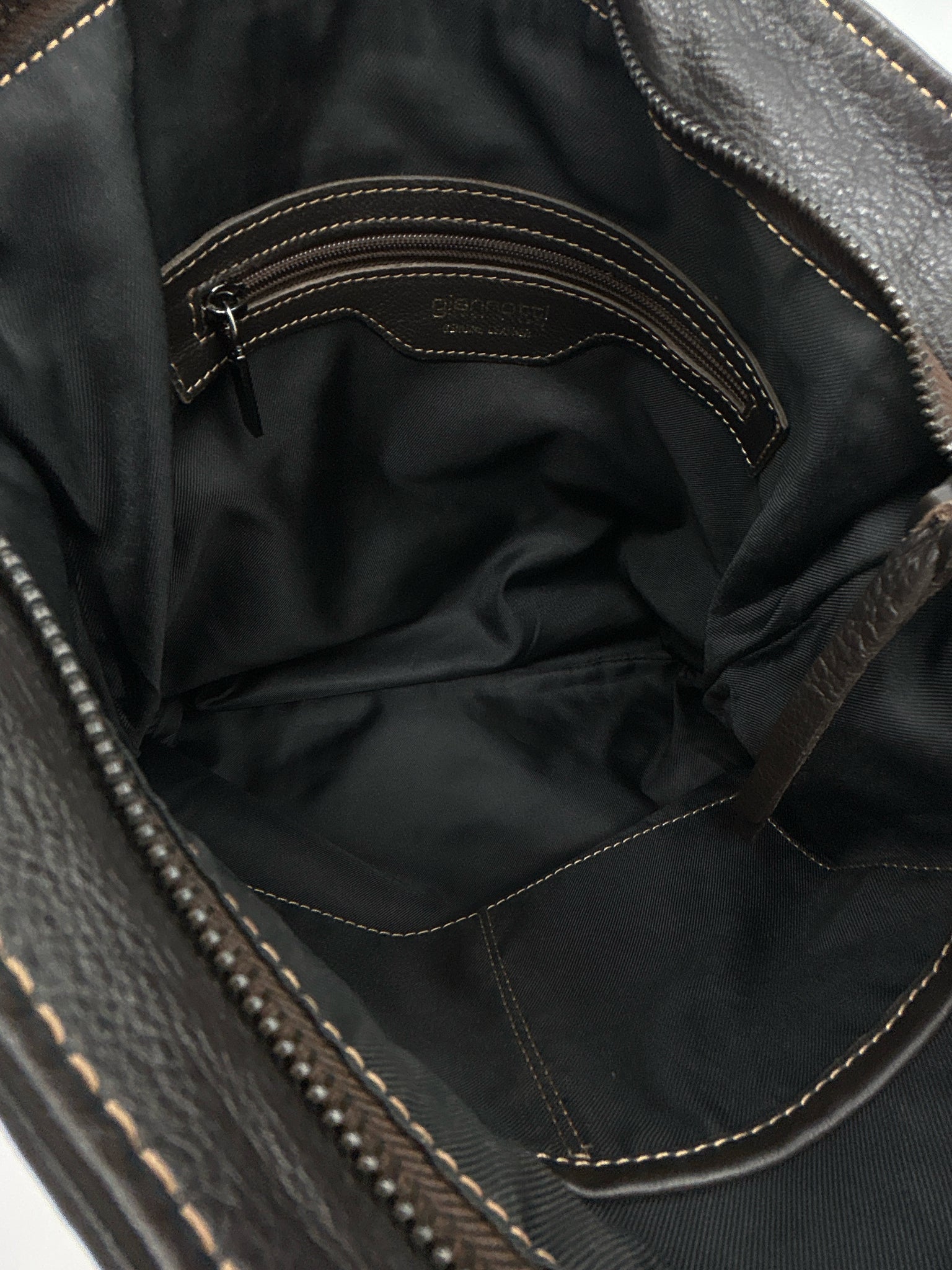Giannotti Brown and White Women Purse