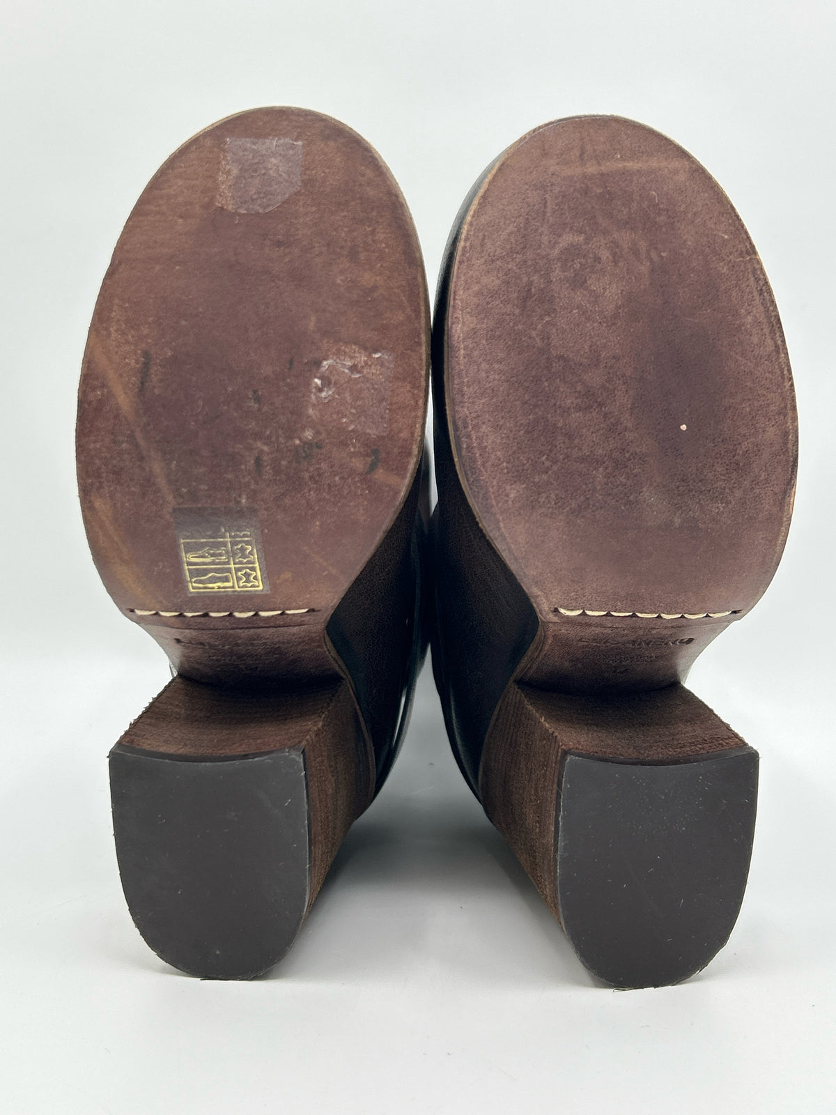 Elisanero Size 37 Brown and Black Women Booties