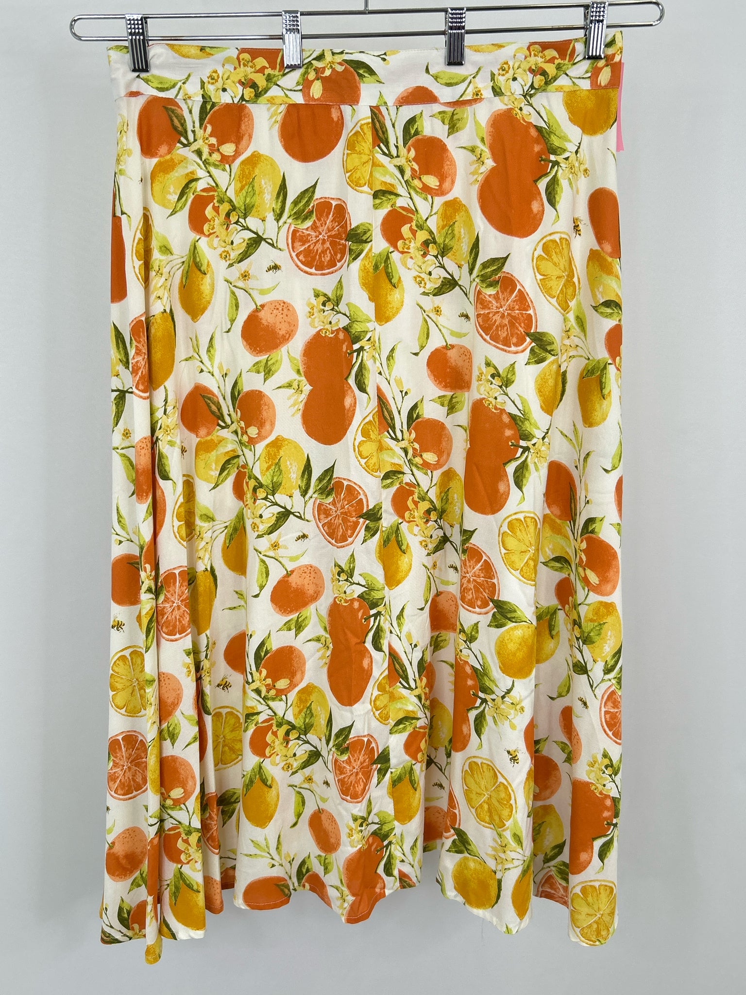 KAKTUS Size XXL Orange & Yellow Women Skirt
