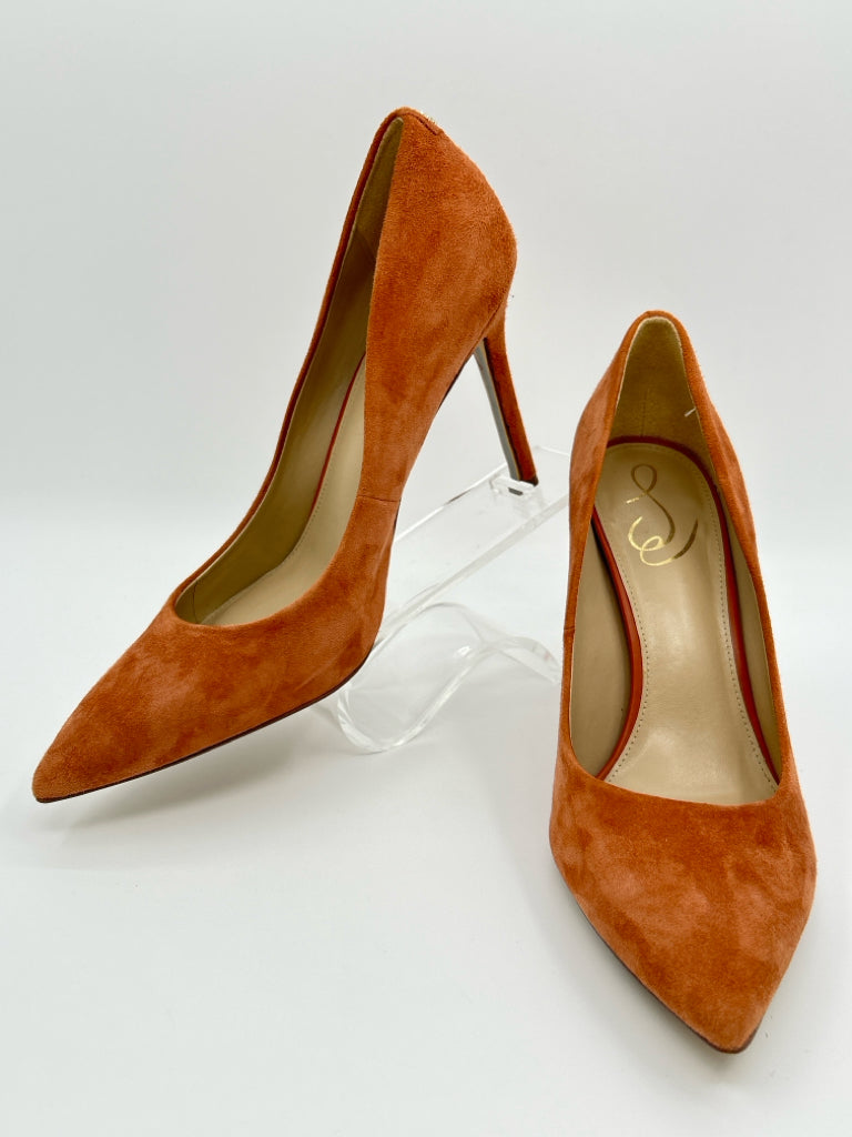 SAM EDELMAN Women Size 9.5 Burnt Orange Pumps