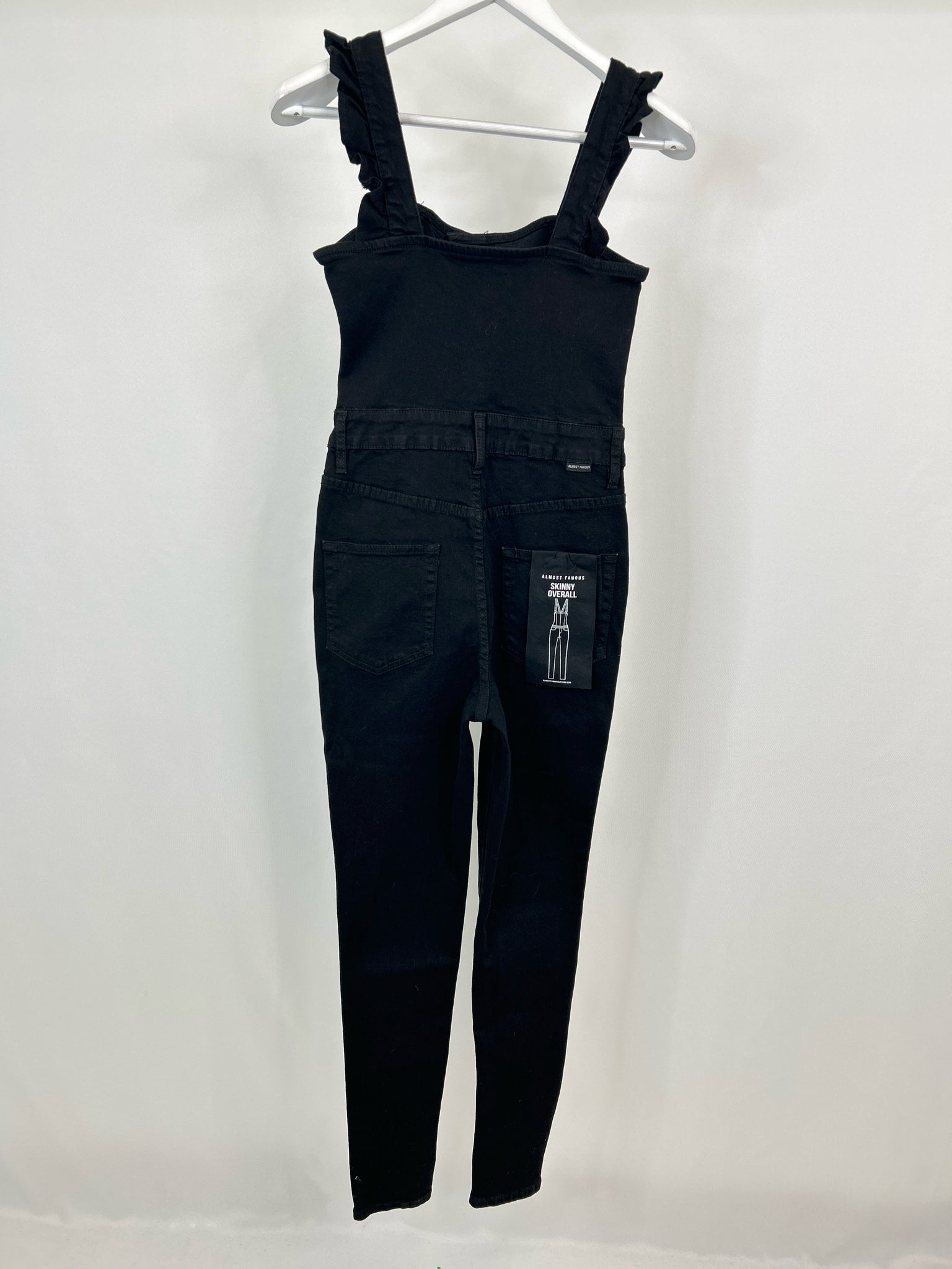 ALMOST FAMOUS Size S Black Women Overall