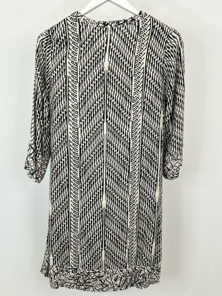 SOFT SURROUNDINGS Size XS Black Print Women's Dress NWT