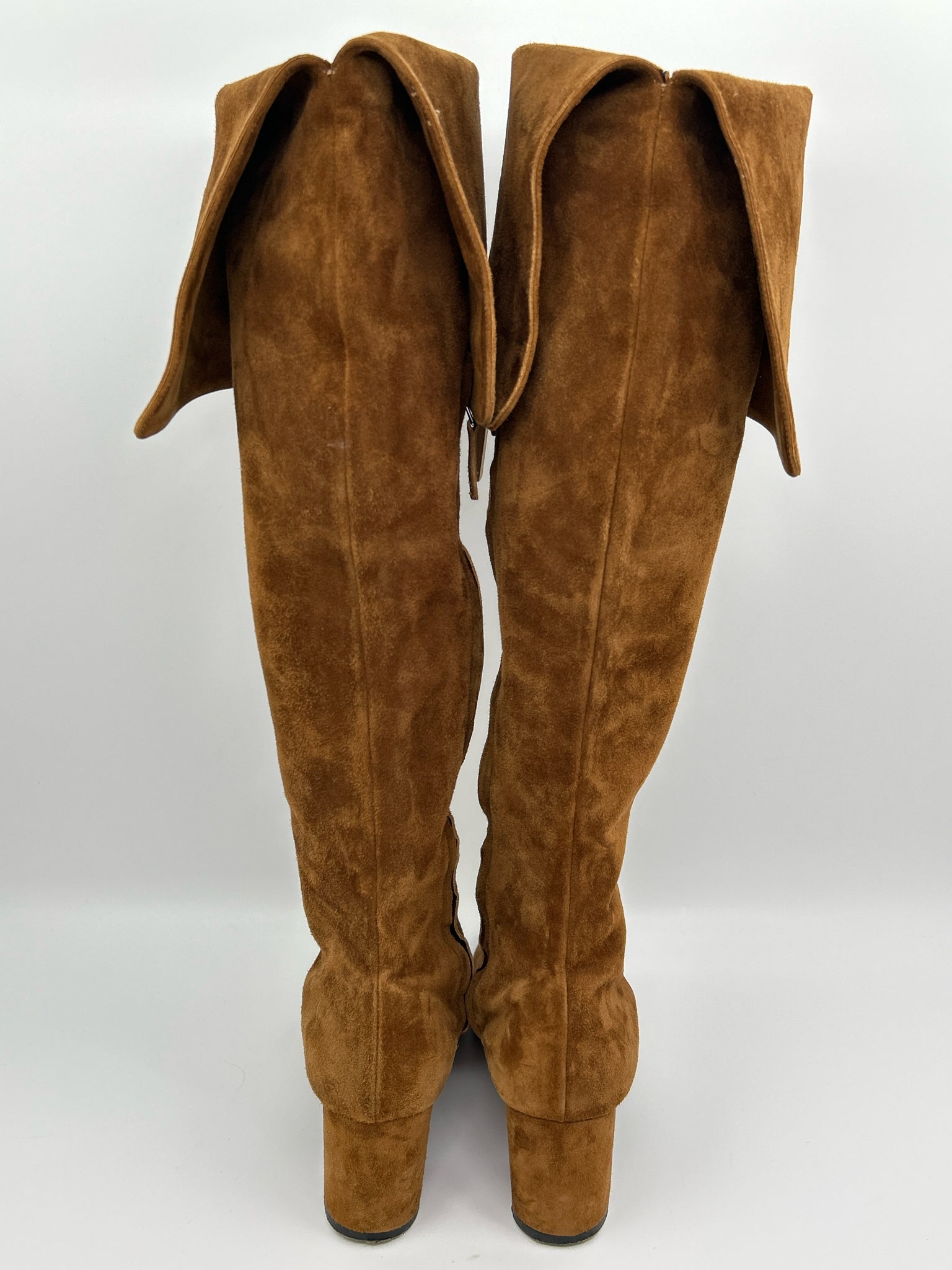 BARNEYS Size 38.5 COGNAC Women Boots