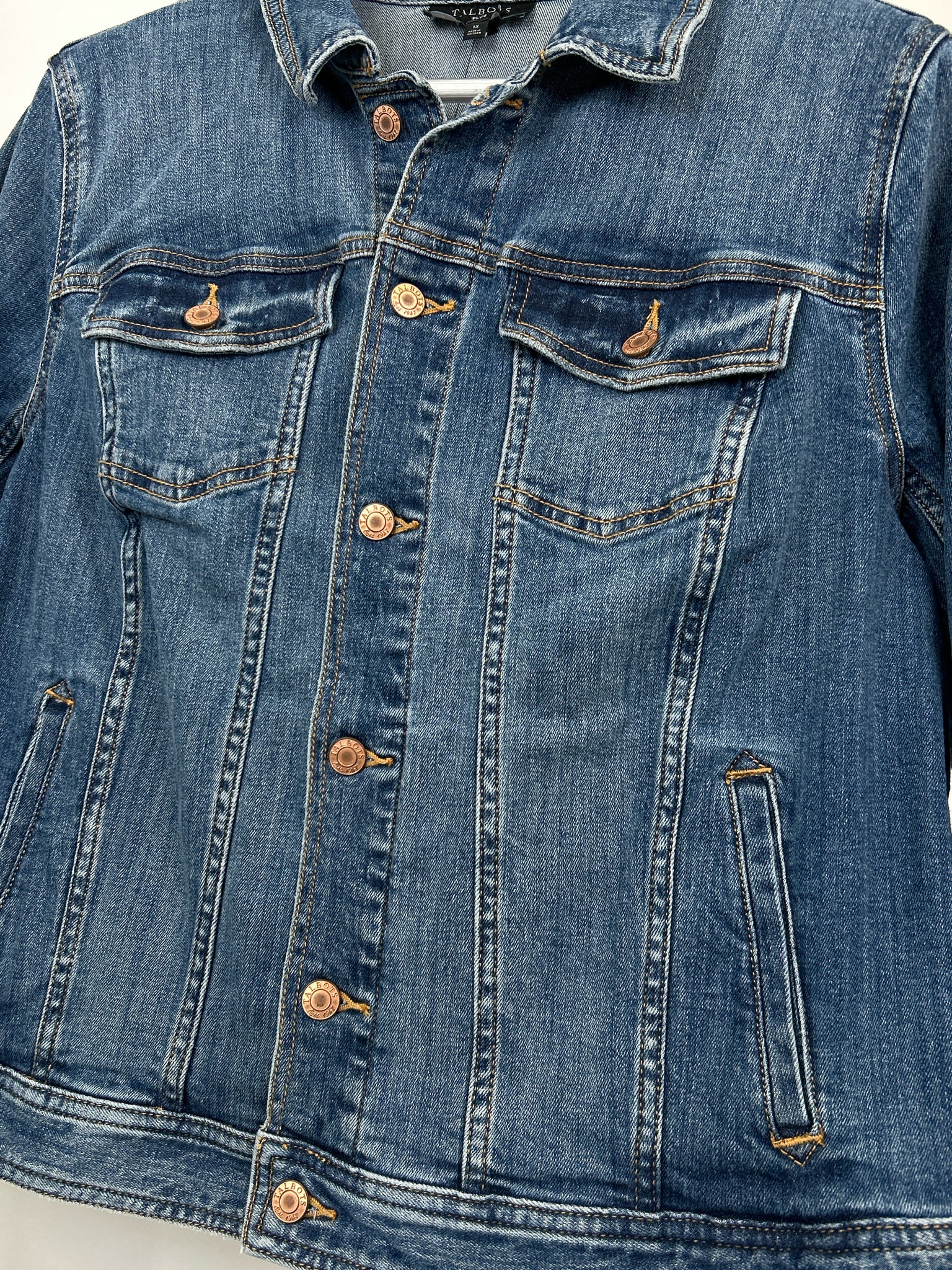 TALBOTS NWT Size 1X Blue Denim Women Jacket NWT