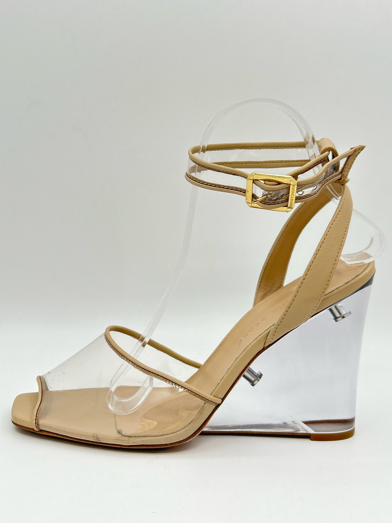 VERONICA BEARD Size 9M Clear and Nude Women Sandal