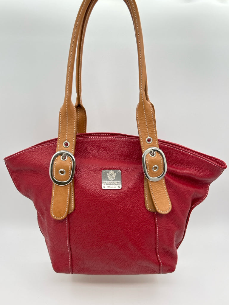 I Medici RED AND TAN Women's Tote