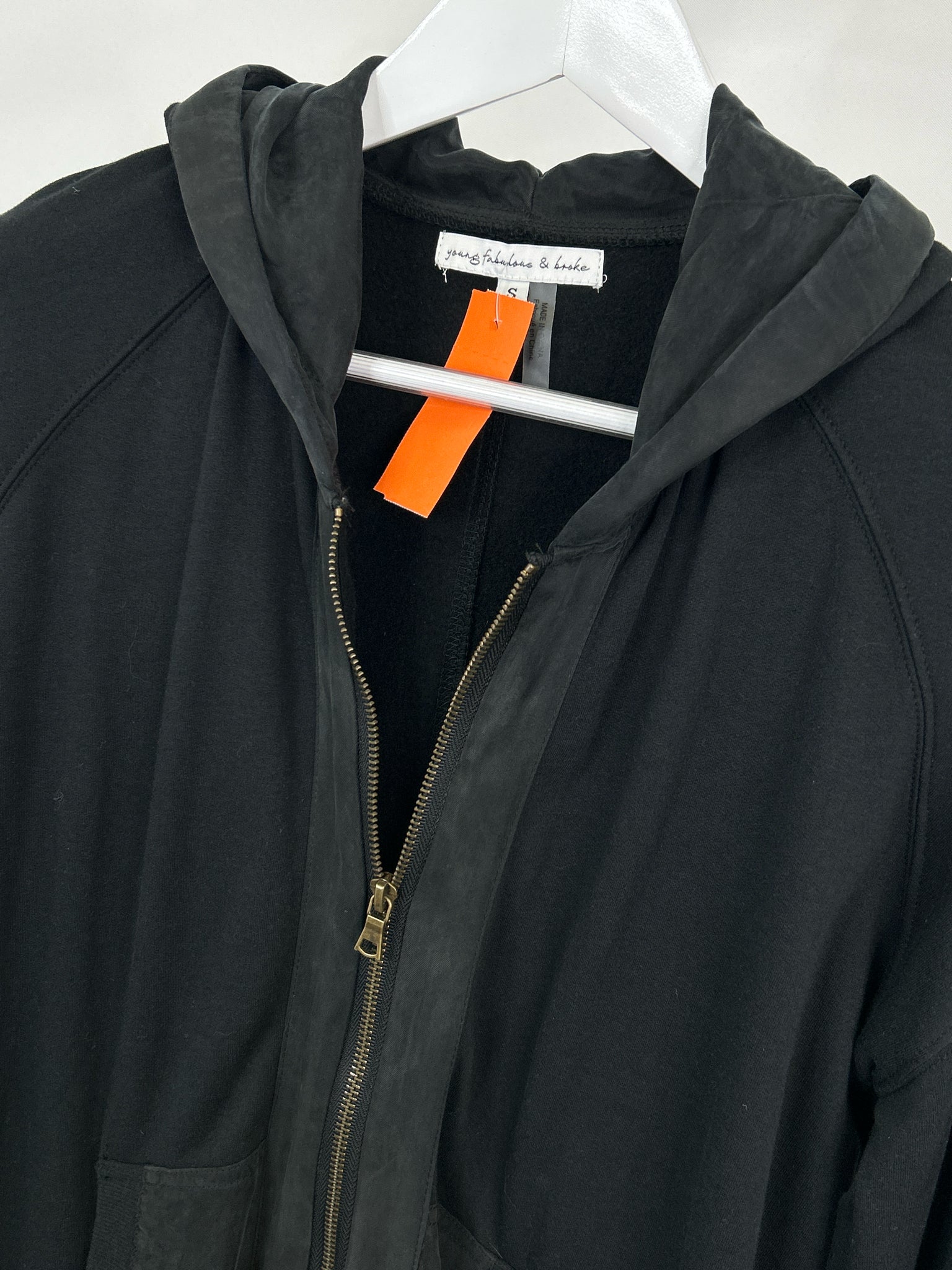 YOUNG FABULOUS & BROKE Size S Black Women Duster