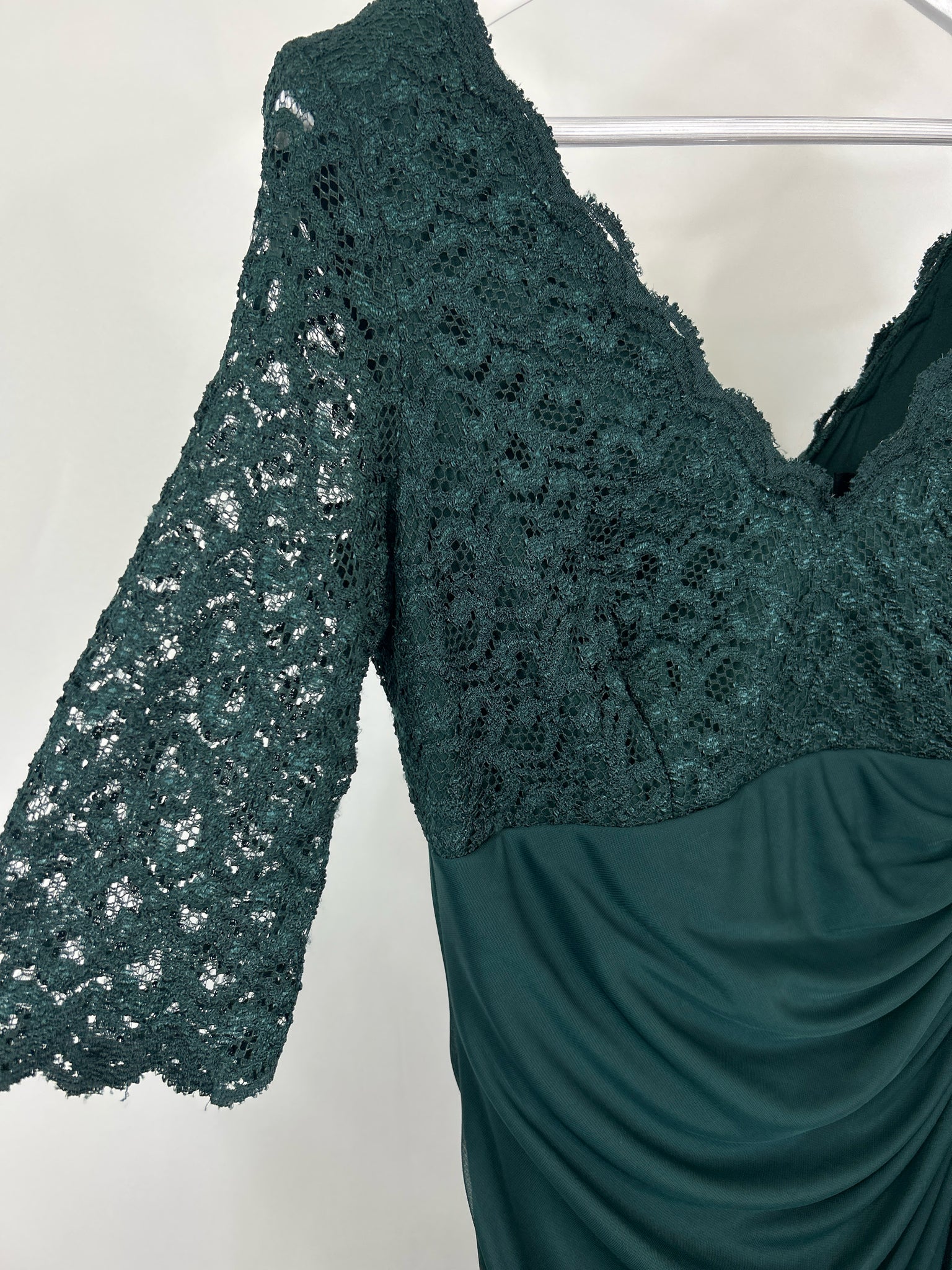 BETSEY & ADAM Size 16 Emerald Women Dress