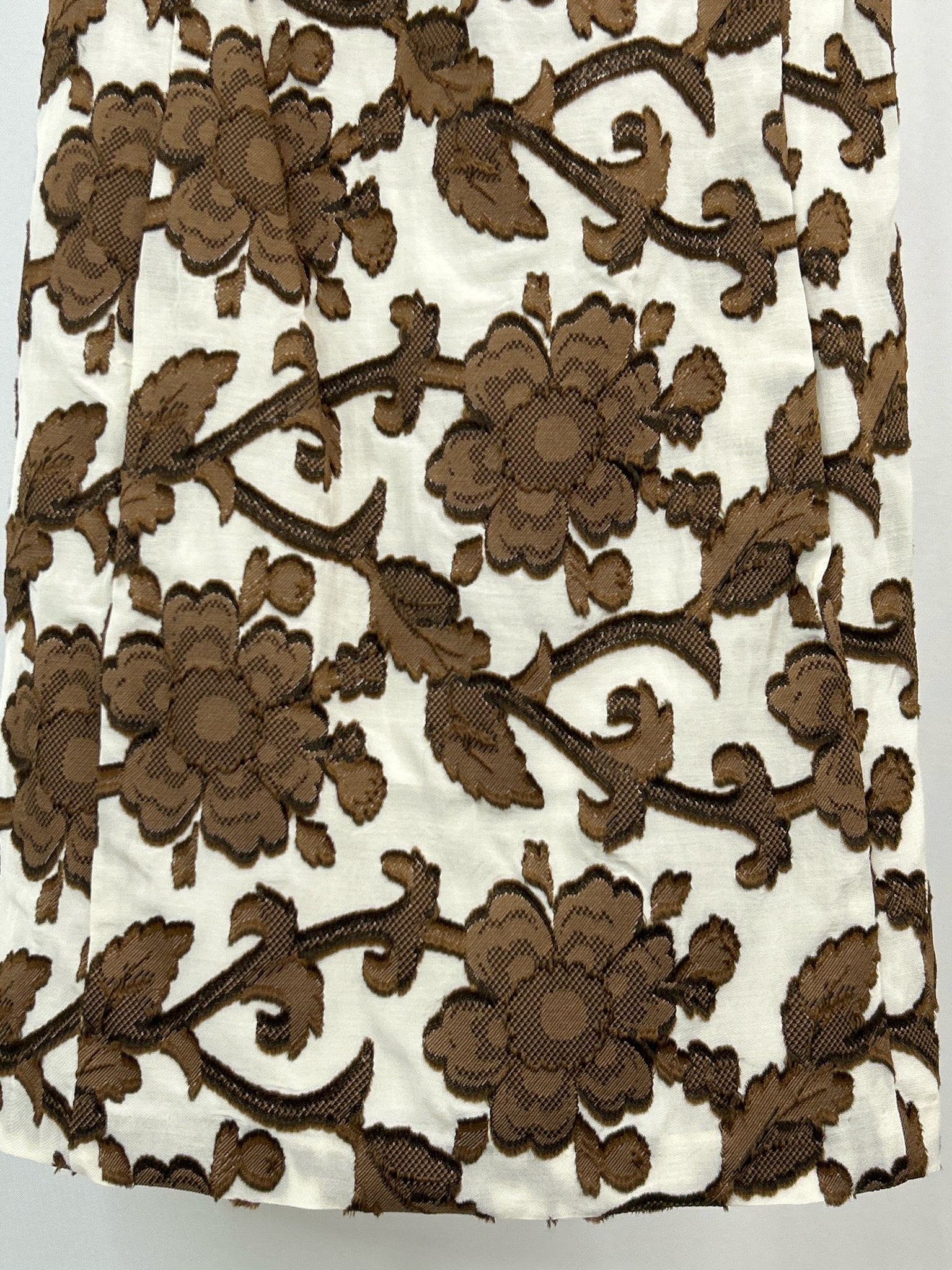 MILLY Size 2 WHITE AND BROWN Women's Dress