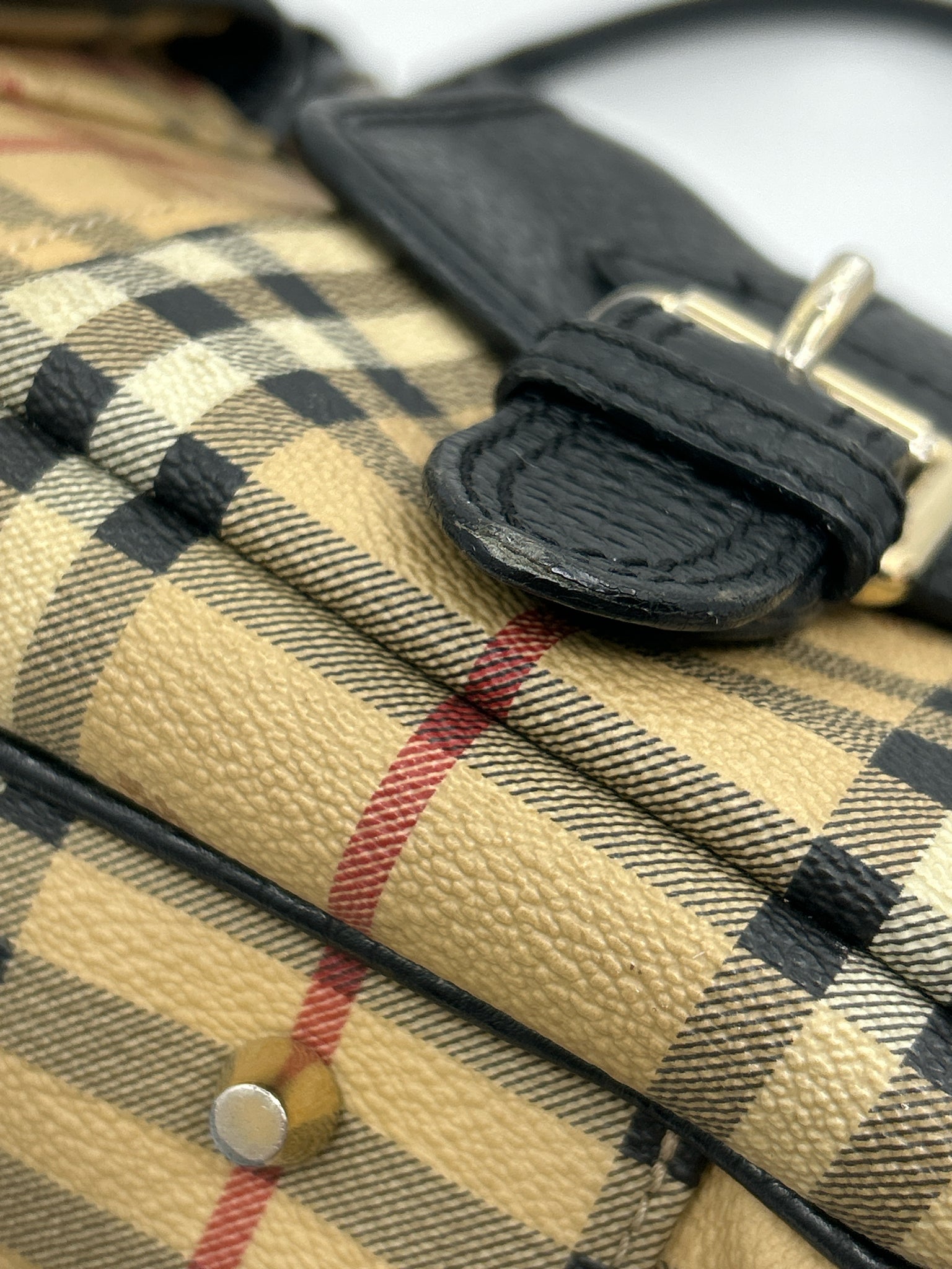 BURBERRY Brown Plaid Women Tote
