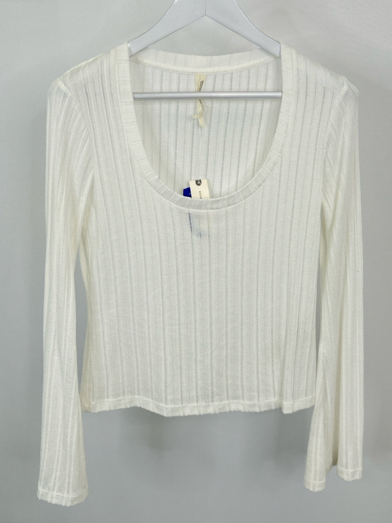 ANTHROPOLOGIE Women Size M Ivory Top