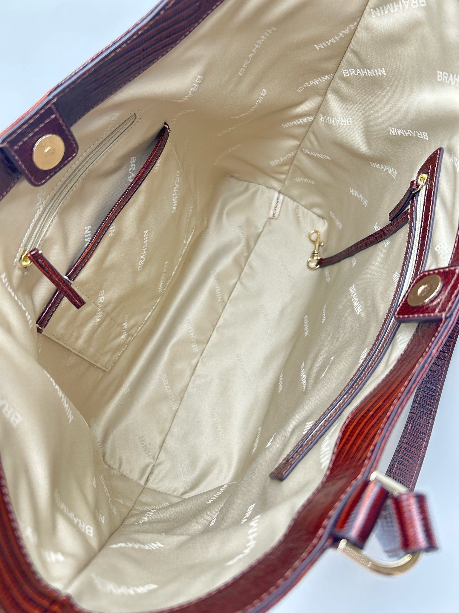 BRAHMIN BEIGE AND BROWN Women Tote
