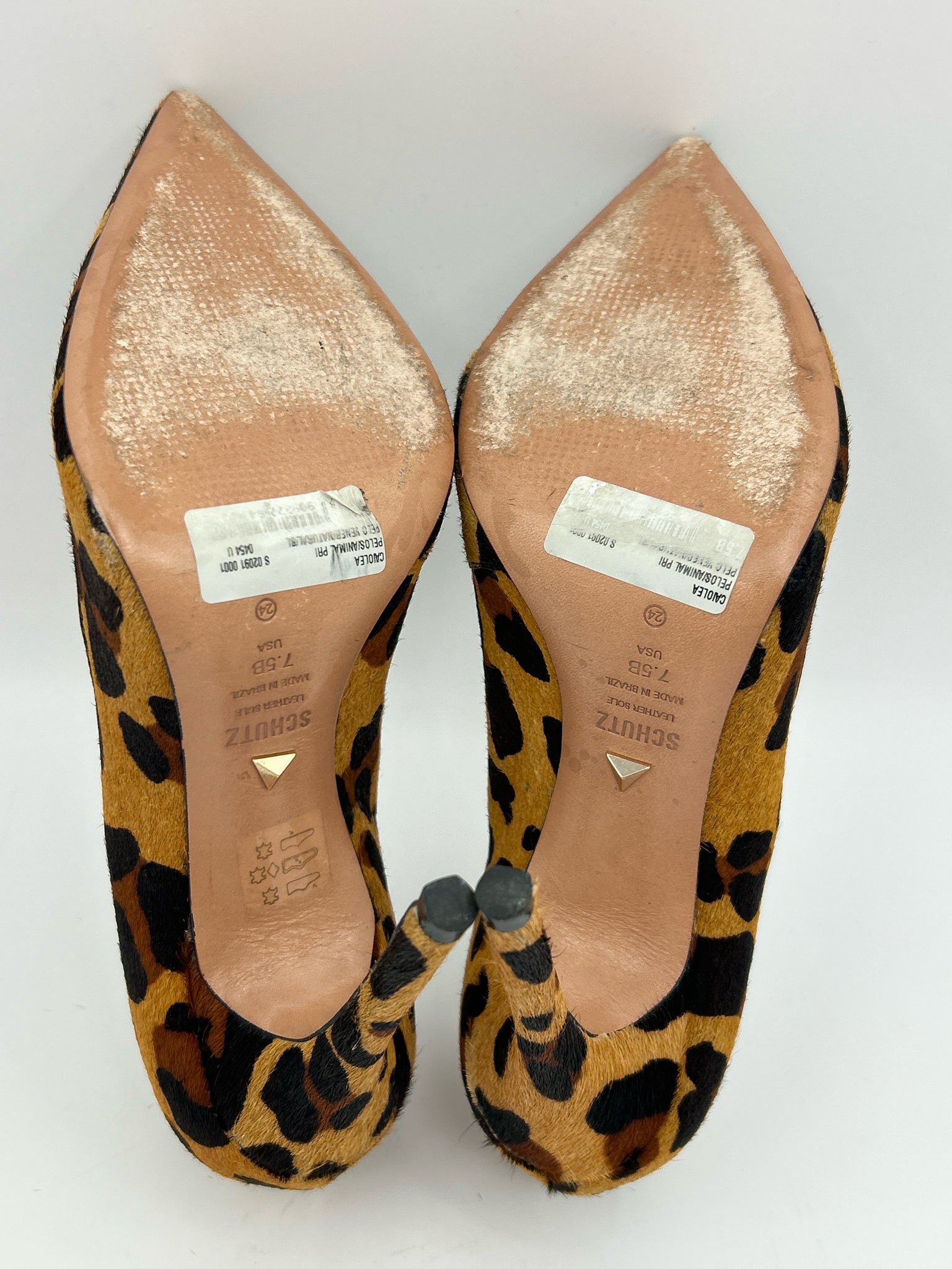 SCHUTZ Size 7.5B Animal Print Women Pumps