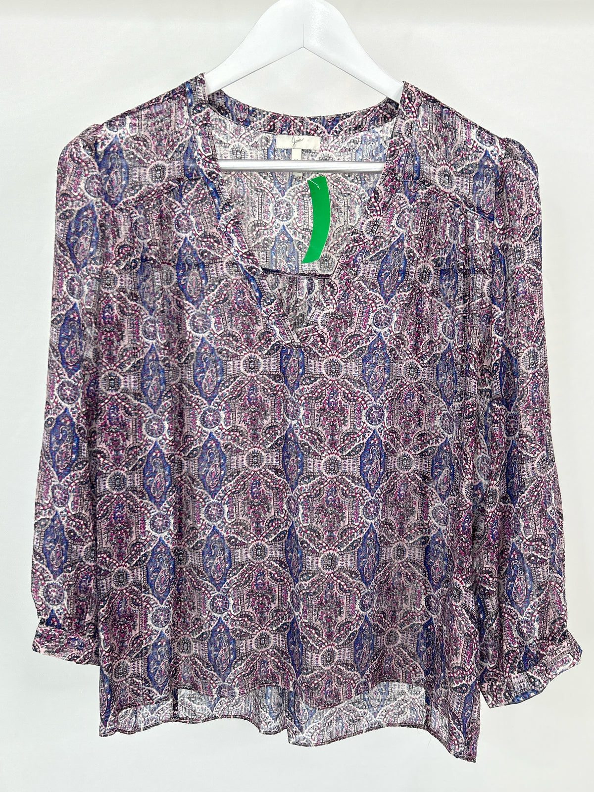 JOIE Size M Purple Print Women Top