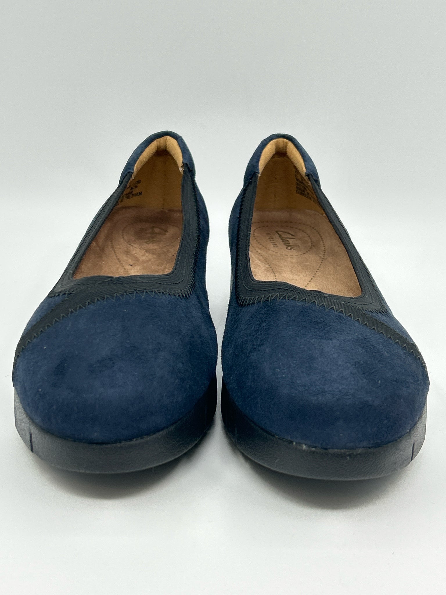 CLARKS Size 7 Navy Women Shoes