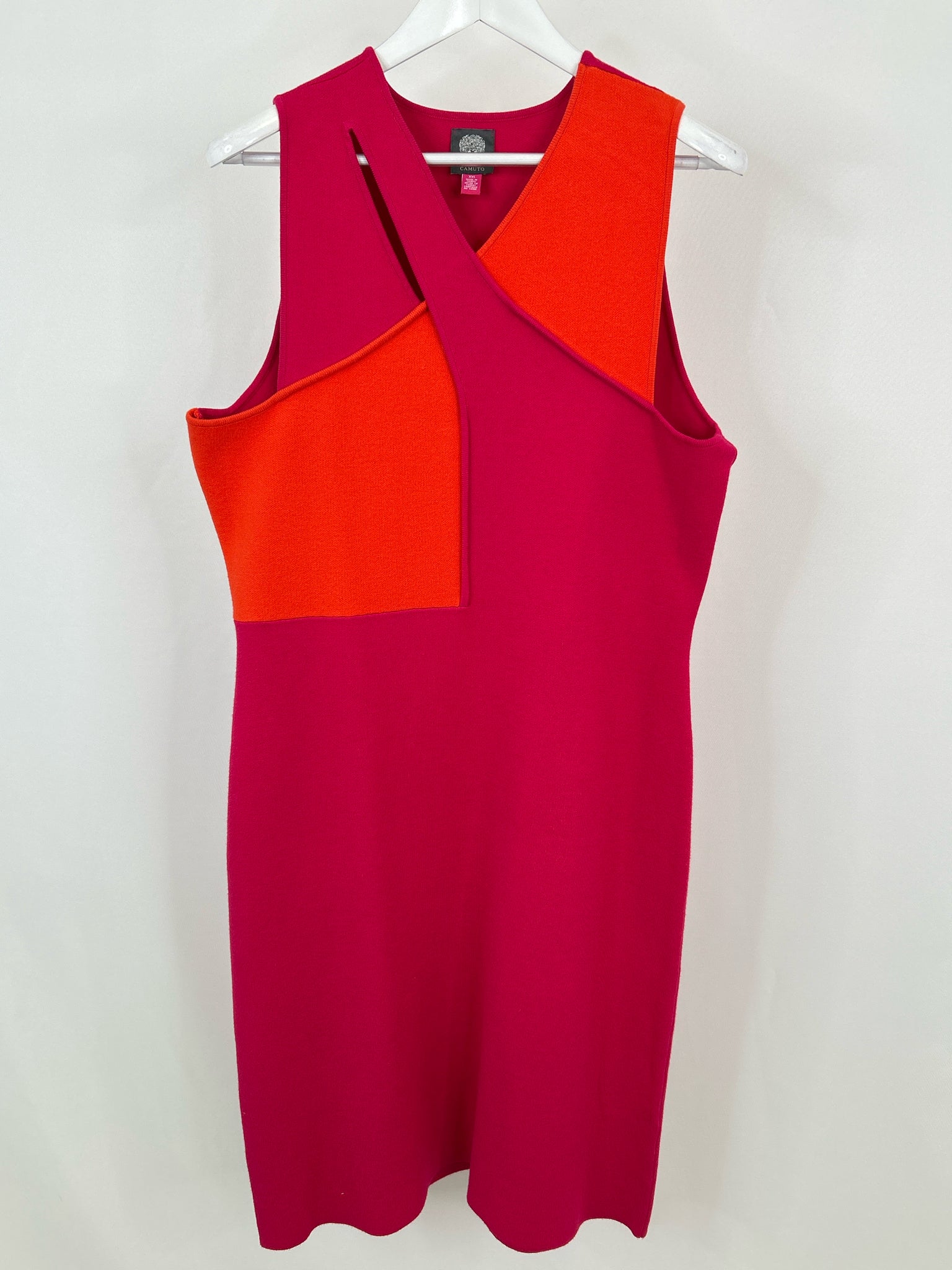 VINCE CAMUTO Size XXL Fuschia and Orange Women Dress NWT