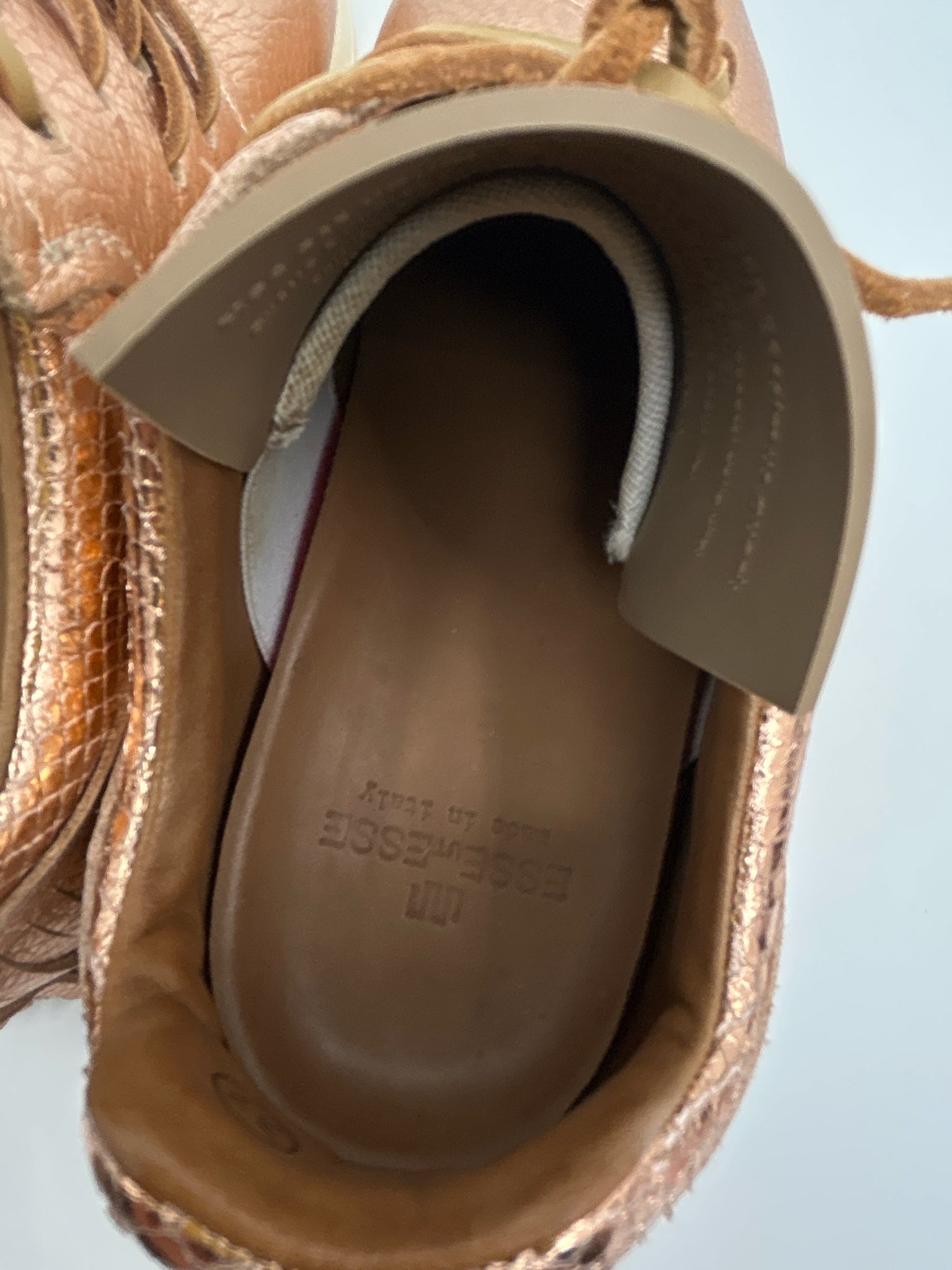 ESSEUTESSE Size 37 ROSE GOLD Women Sneakers