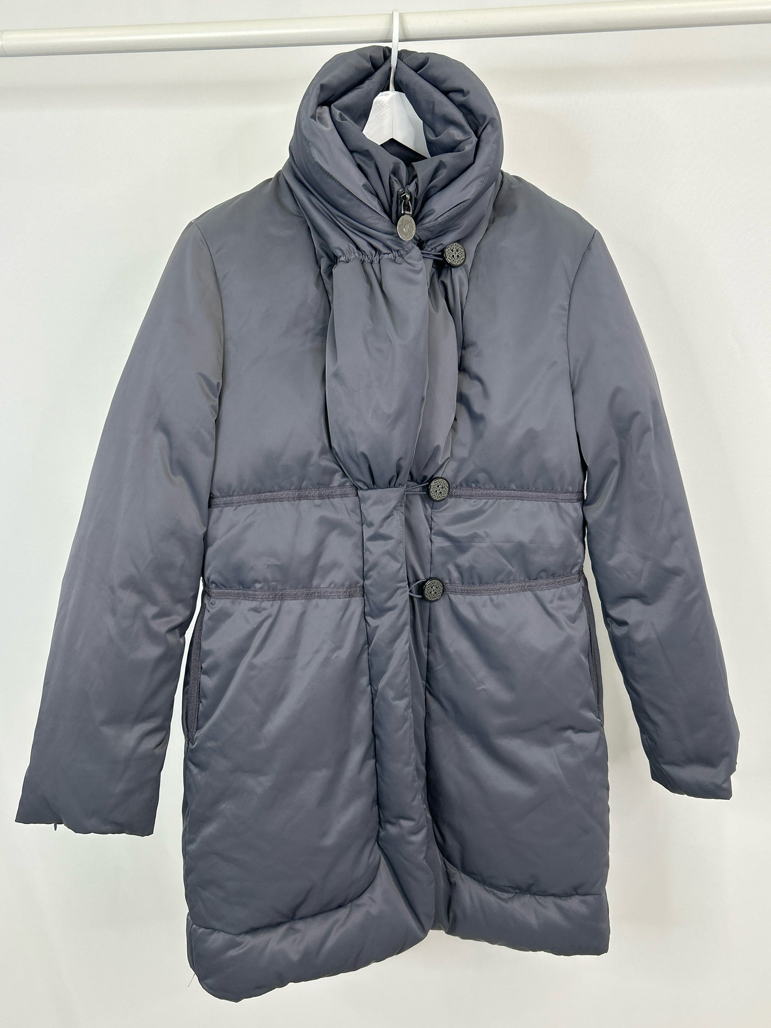 ELIE TAHARI Size M Gray Women Coat