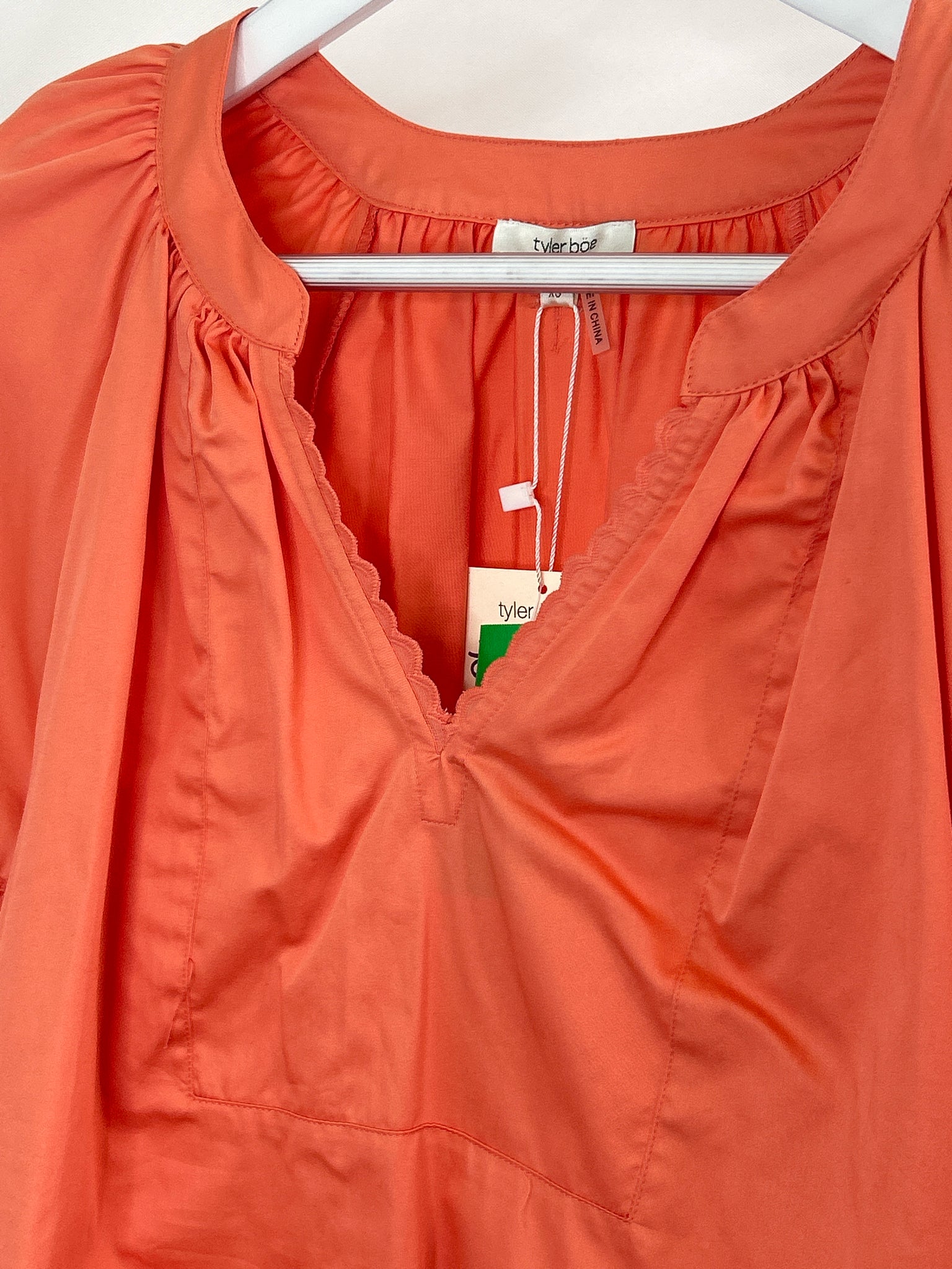 TYLER BOE Size XS Coral Women Top NWT