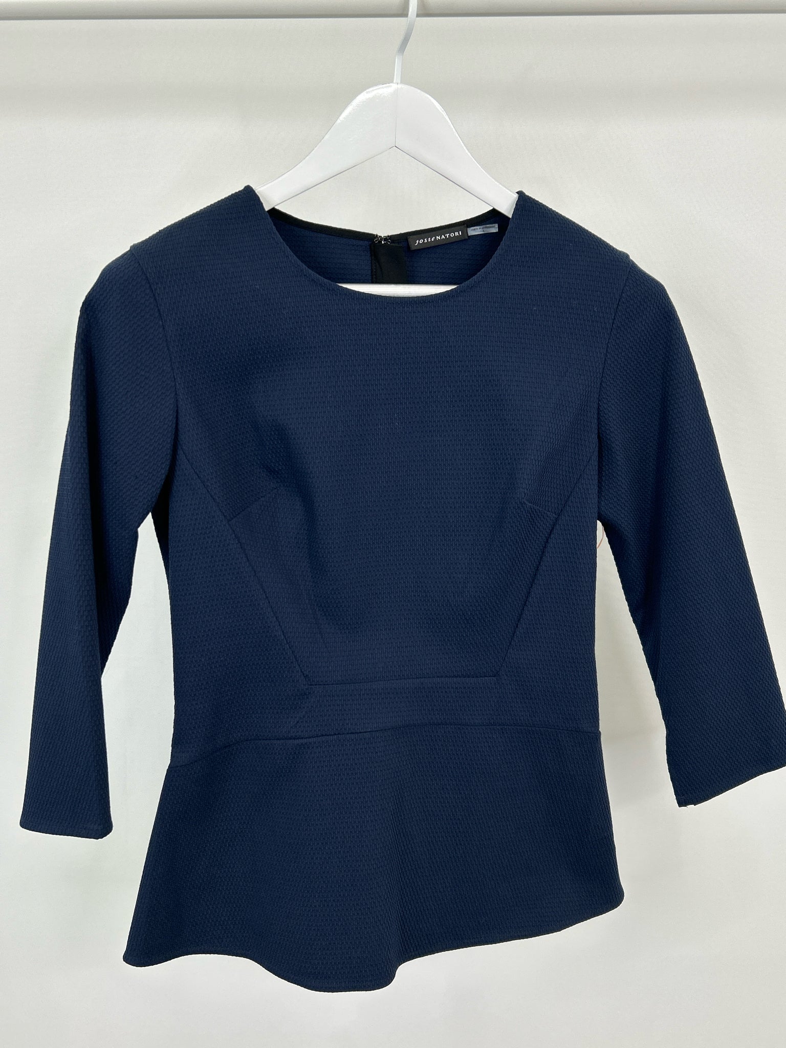 JOSIE NATORI Size 8 Navy Women Top